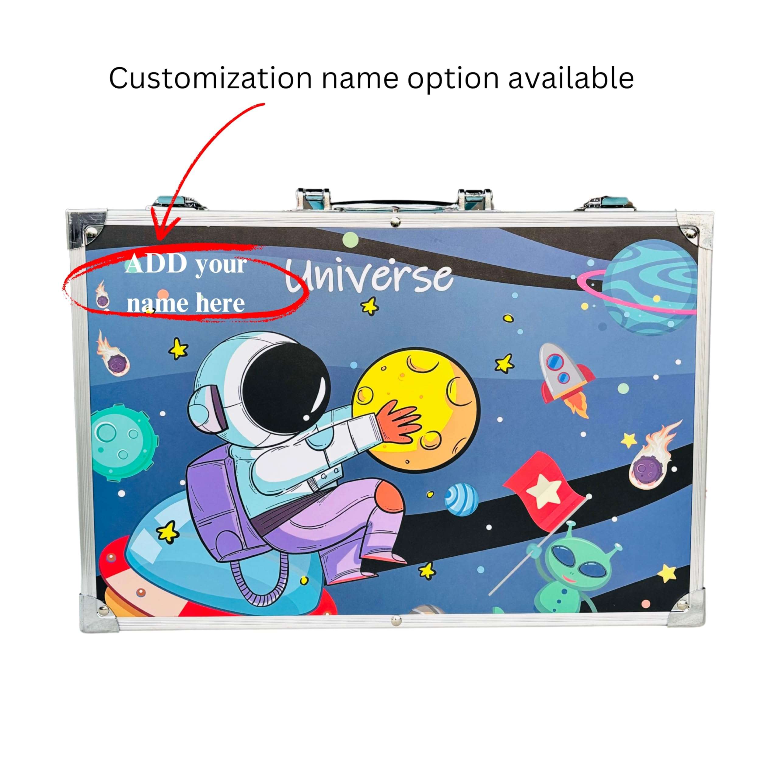 Kitchen Bloom Customized Color Kit Art Set for Kids, 145 Pieces Drawing Kit with Colour Pencils, Oil Pastels, Paint Brushes, Water Colours, Marker Pens, Color Set for Kids 3