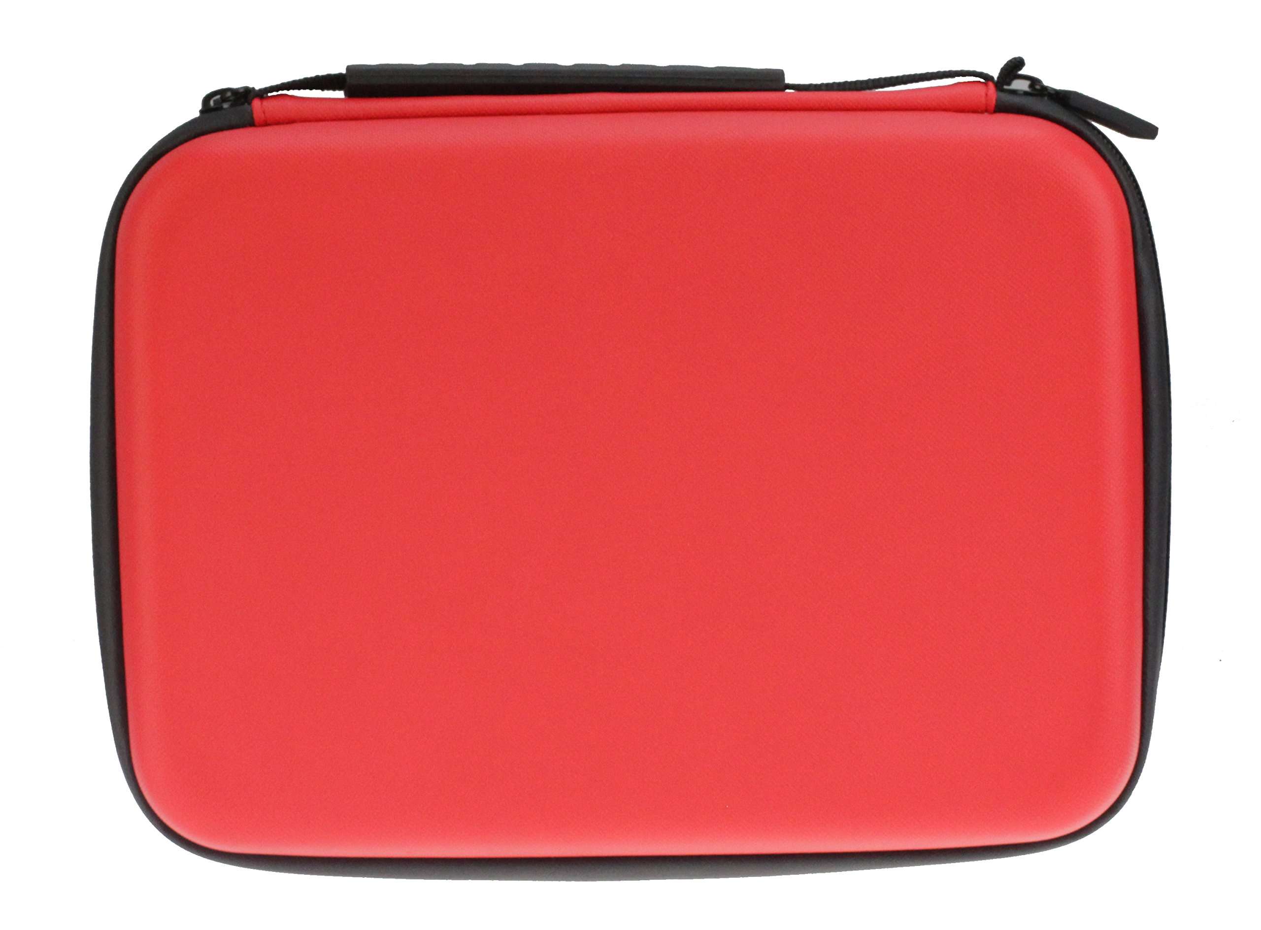 Navitech Red Heavy Duty Rugged Action Camera Hard Case/Cover Suitable Compatible with AKASO V50 Pro 5