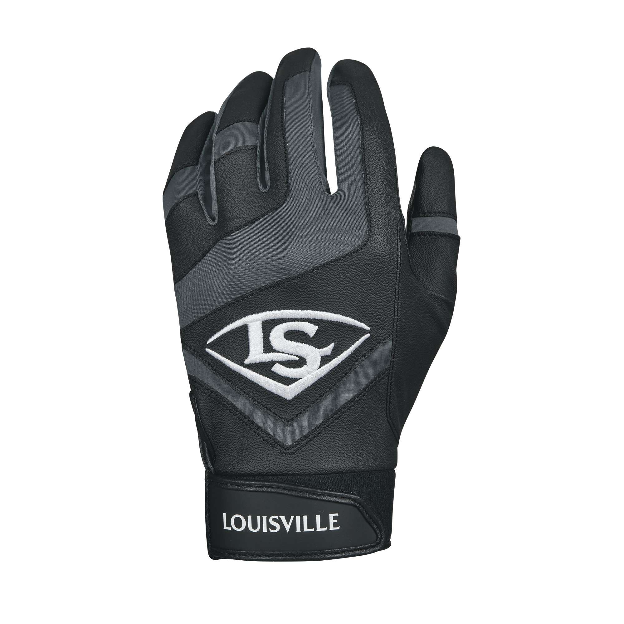 Louisville Slugger Genuine Adult Batting Gloves - Medium, Black
