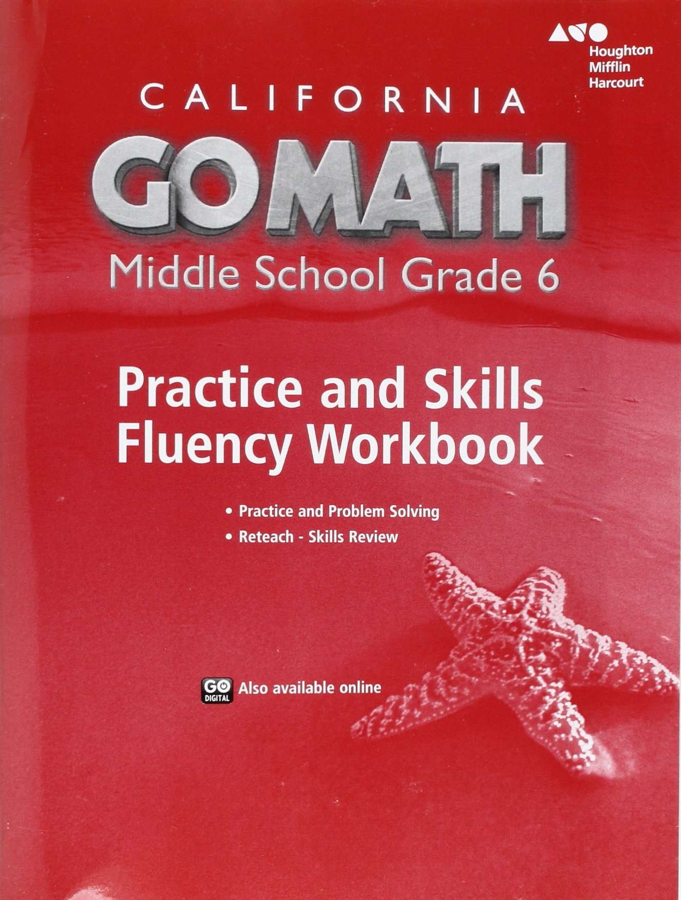 Practice Fluency Workbook Grade 6 (Go Math!)