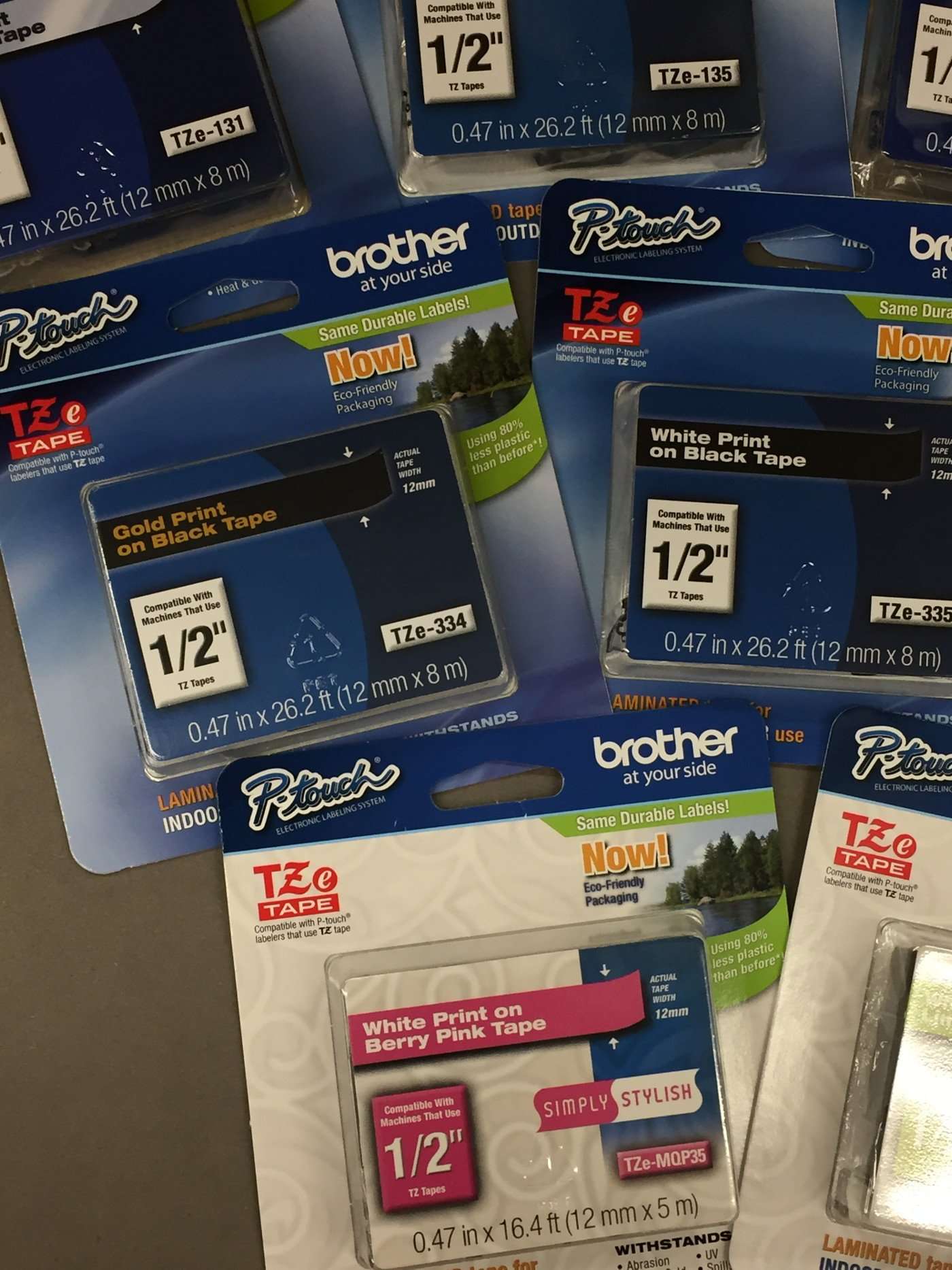 Genuine Brother TZe 1/2" (12mm) Color Variety Pack (9 Tapes) for All Brother P-Touch Label Makers That use TZe Series Tape. 6