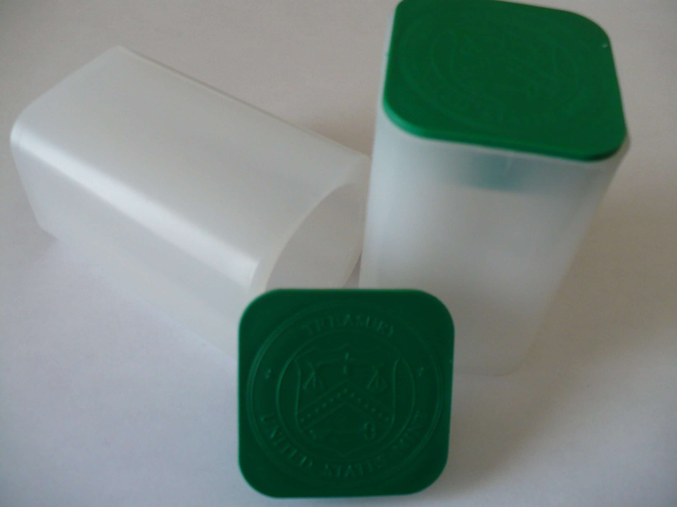 Genuine Coin Containers Silver Eagle Tube Holders 2 each Empty US MINT Coins 1