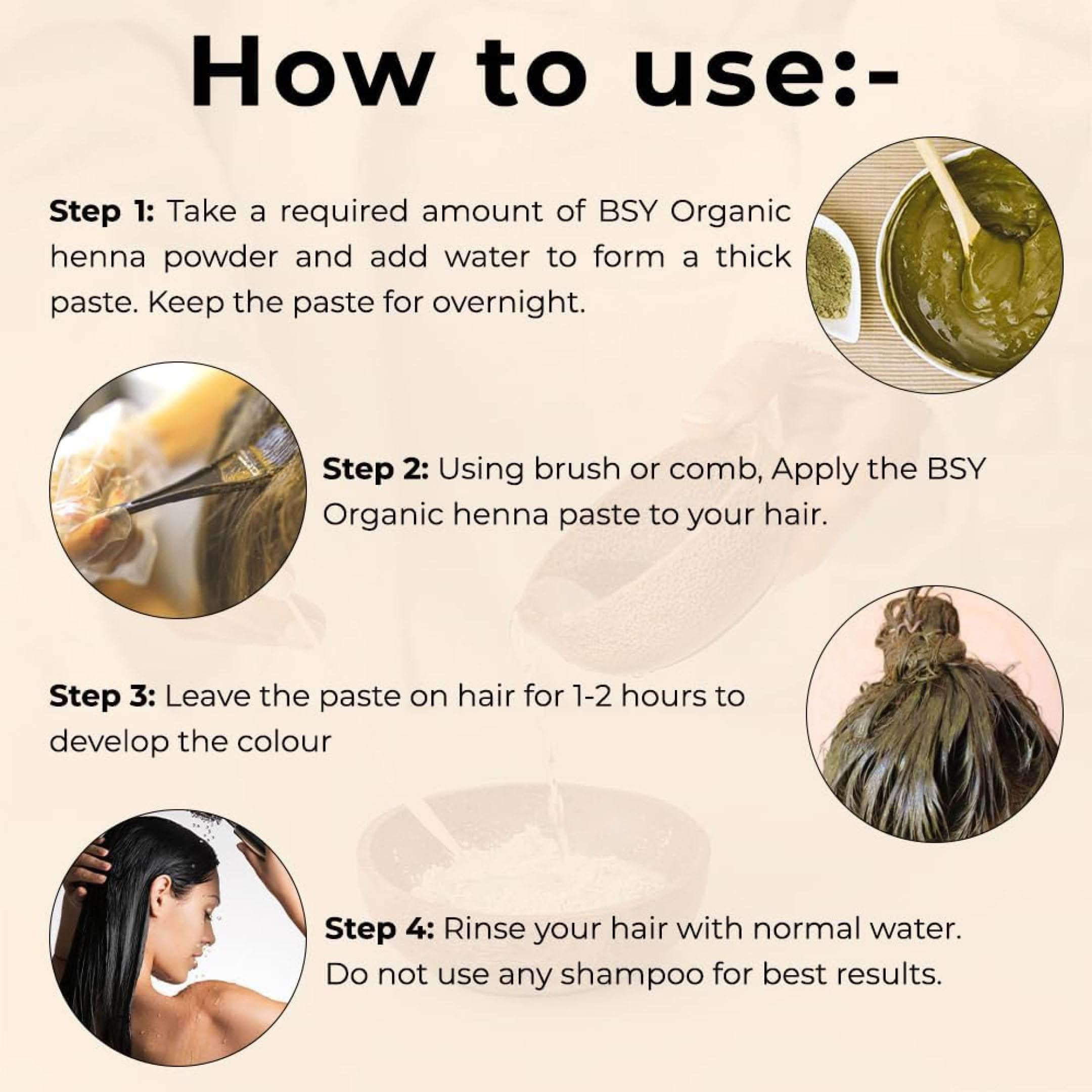 NeutraVed Natural Henna Powder for Hair (250g) | Henna Powder Organic for Hair | Mehendi for Hair | Herbal Hair Colour Without Chemicals 250g 4