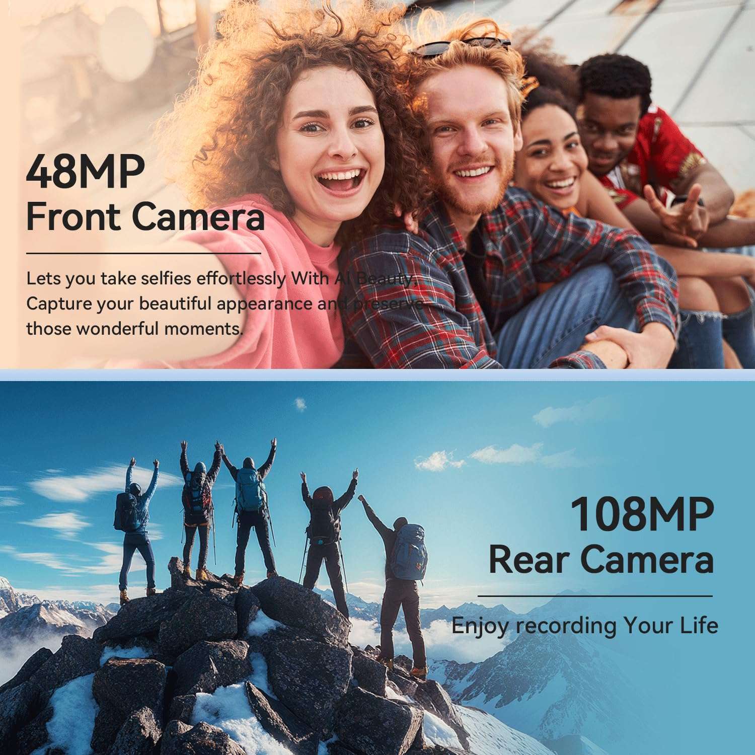 E24 Ultra Unlocked Phones with 5000mAh Battery,Android 14 Mobile Phone,Snapdragon 888 Smartphone Phone,12GB RAM+512GB ROM,48MP+108MP Camera, 3040 * 1440 HD 6.8'' Screen /5G/Dual SIM/GPS/WiFi,Grey 5