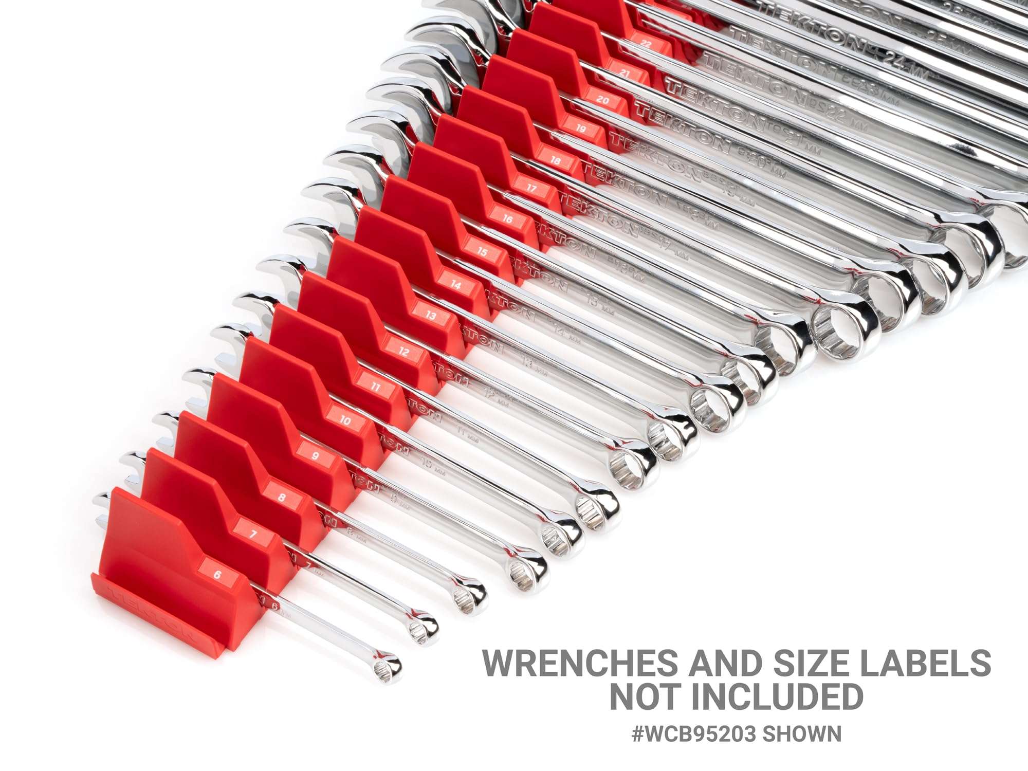 TEKTON Small Modular Wrench Organizer (Red) | OTM21201 | Made in USA 3