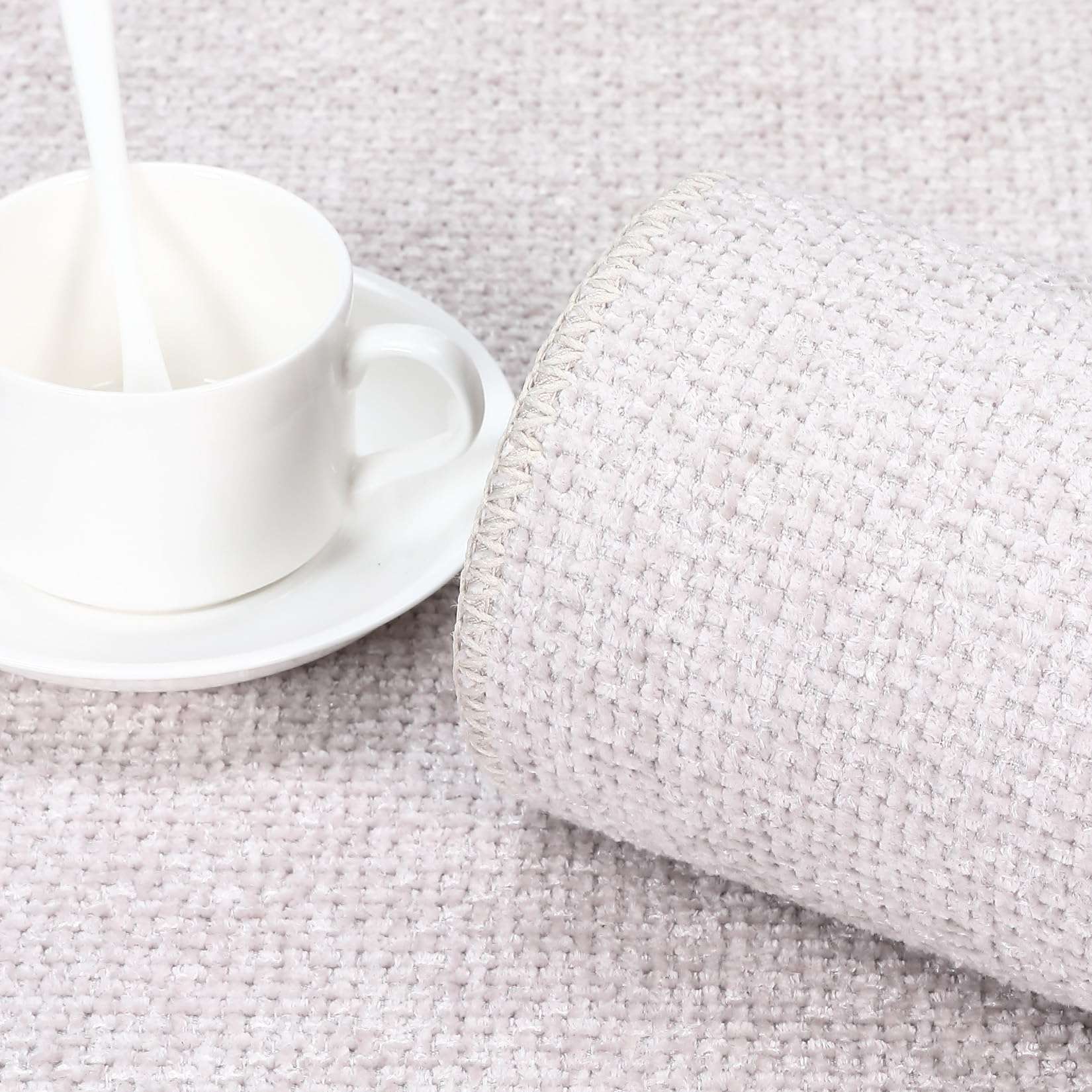 GAOMON Washable Area Rug Modern Solid Weaving Textured Living Room Rug Non-Slip Stain Resistant Farmhouse Accent Rug Indoor Floor Carpet for Bedroom Entryway Laundry Room, 4' x 6', Dark Grey 3