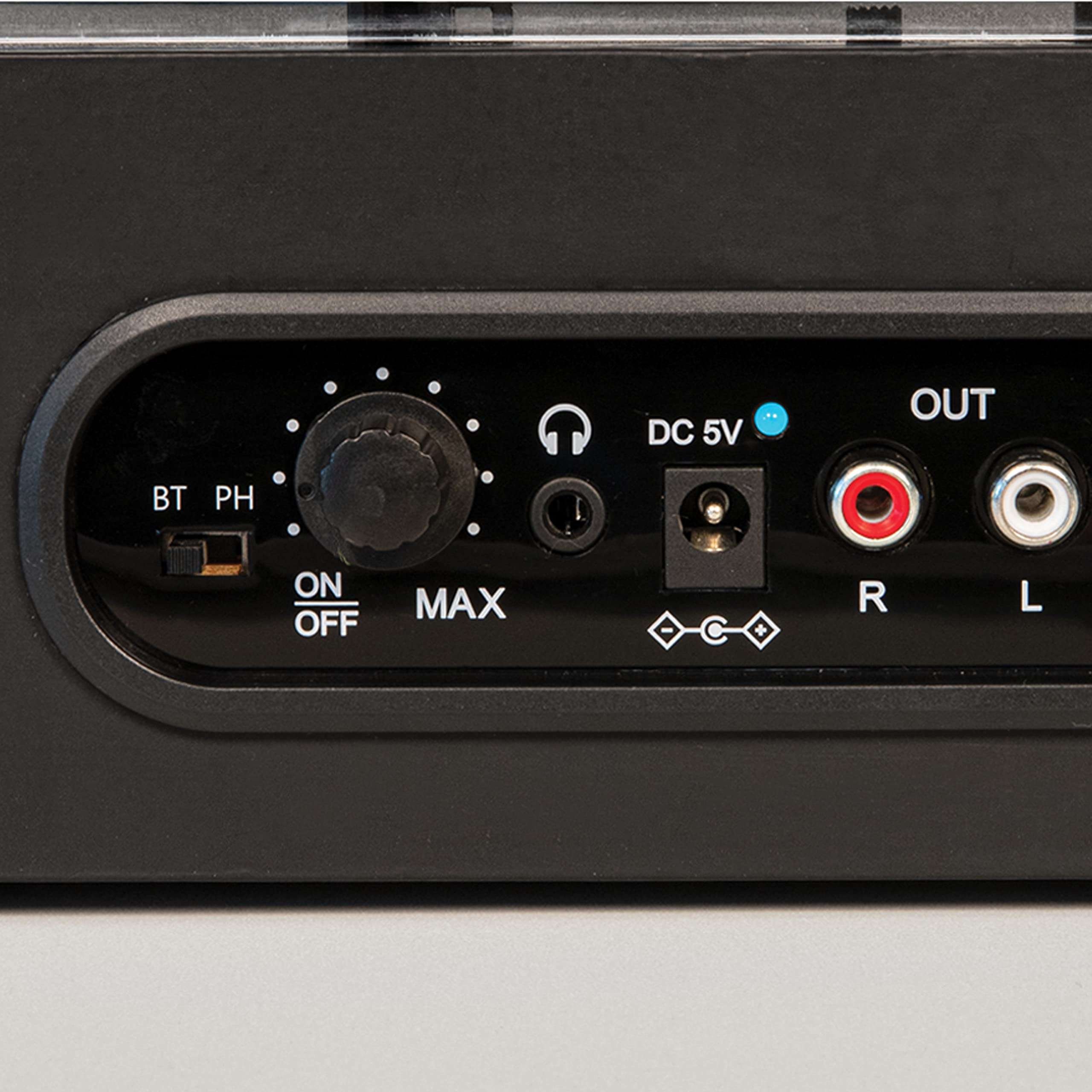 Crosley CR6040A-BK Ryder Vintage Portable Bluetooth 3-Speed Vinyl Record Player Turntable, Black 4