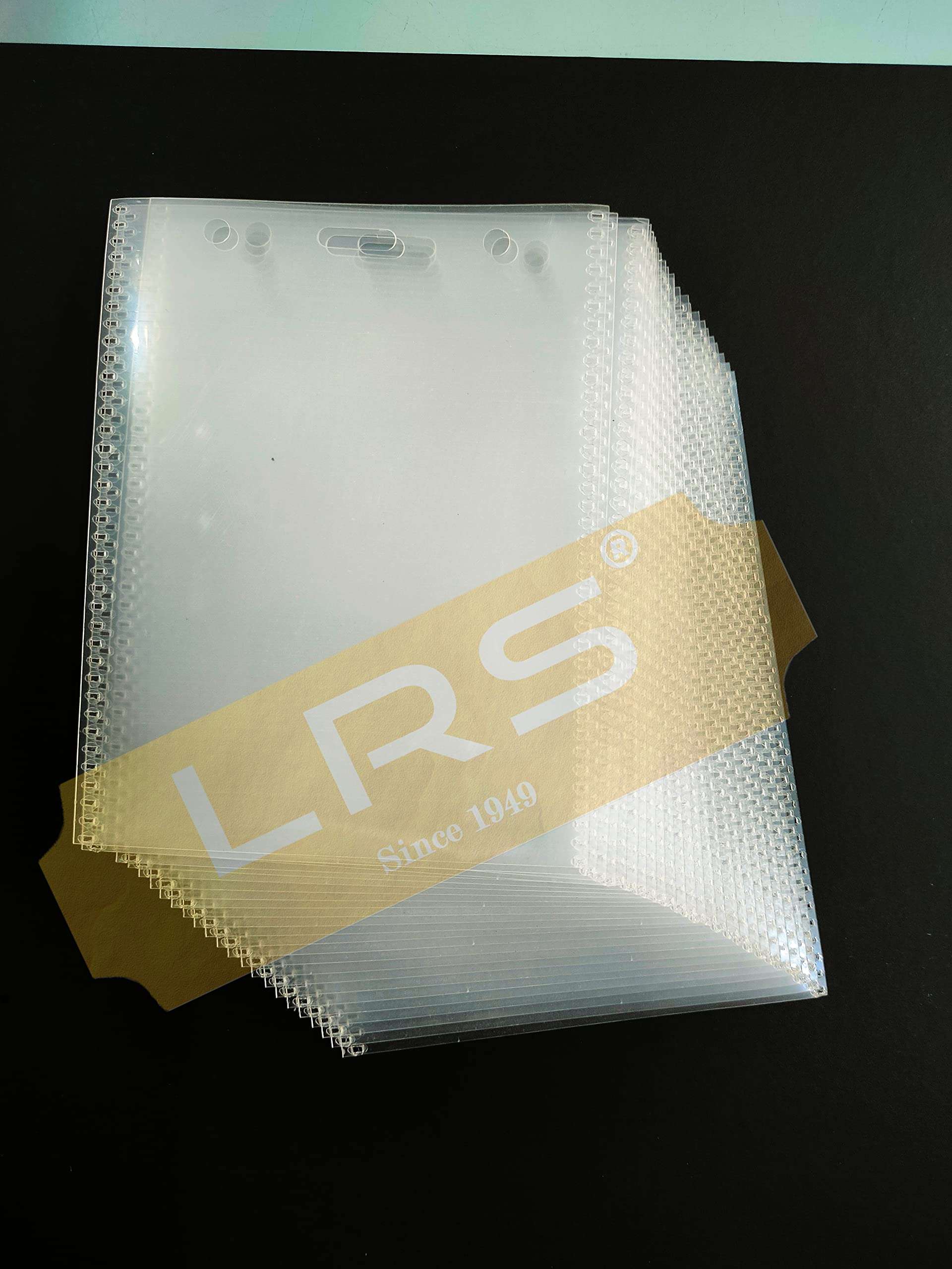 LRS Soft Plastic Flexible I.D Card Holders, Pouches, Badges PrePunched for Lanyards, 110mm x 85mm Each, Vertical Top Loading for Office, School, College, University - Pack of 50 2