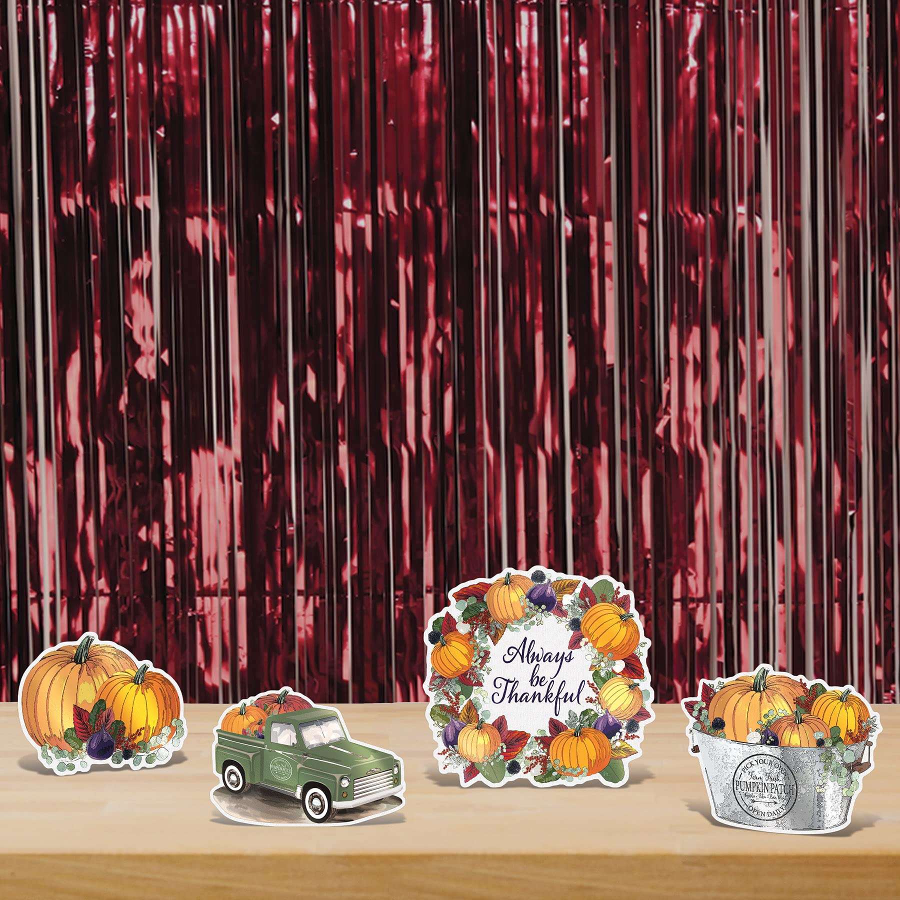 Beistle 1-Ply Tinsel Foil Fringe Curtain Photo Booth Backdrop Birthday Party Decorations, Wedding Reception, Baby Shower Celebration, Graduation Supplies, 8' x 3', Burgundy 5