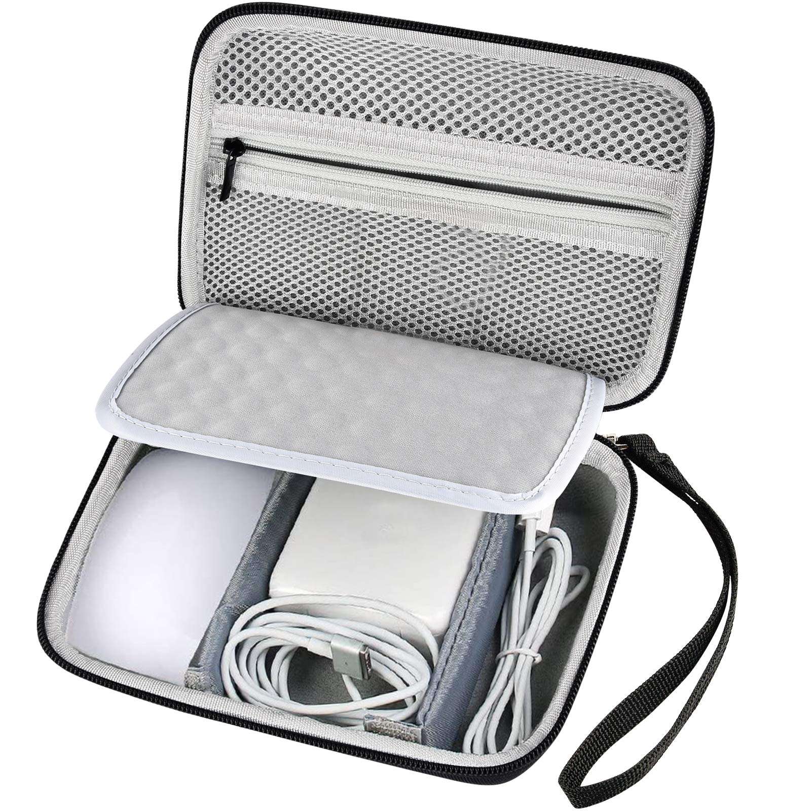 Hard Carrying Case for Apple Pencil, Magic Mouse 2 and 1, Magsafe Power Adapter, BeatsX Earphone, Magsafe Power Adapter, BeatsX,Beats Monster by Dre,Magnetic Charging Cable - Black (Bag Only) 1