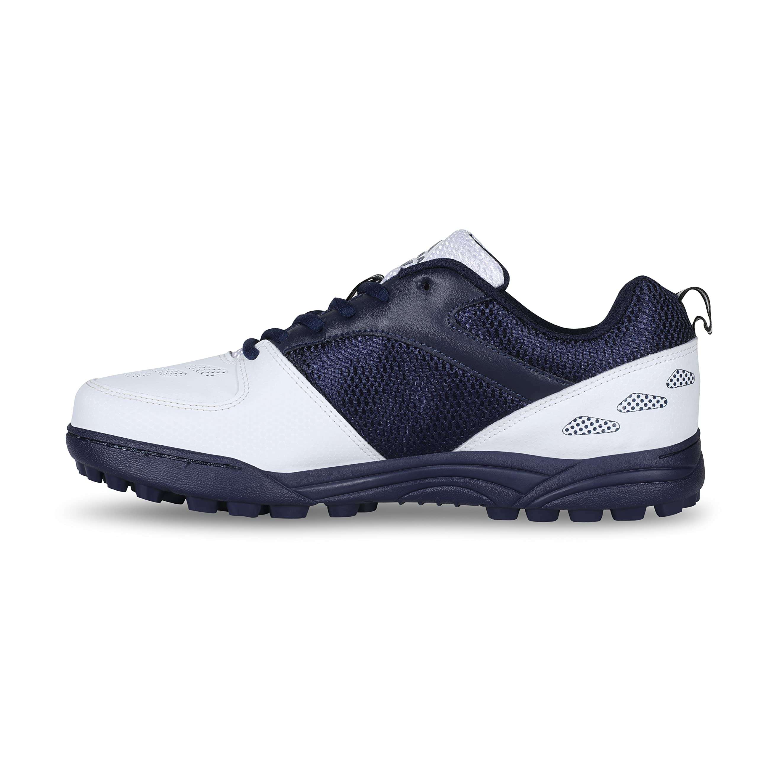Nivia Caribbean Cricket Shoes (NIVIA22909) (White Blue) - 9 UK for Men 6
