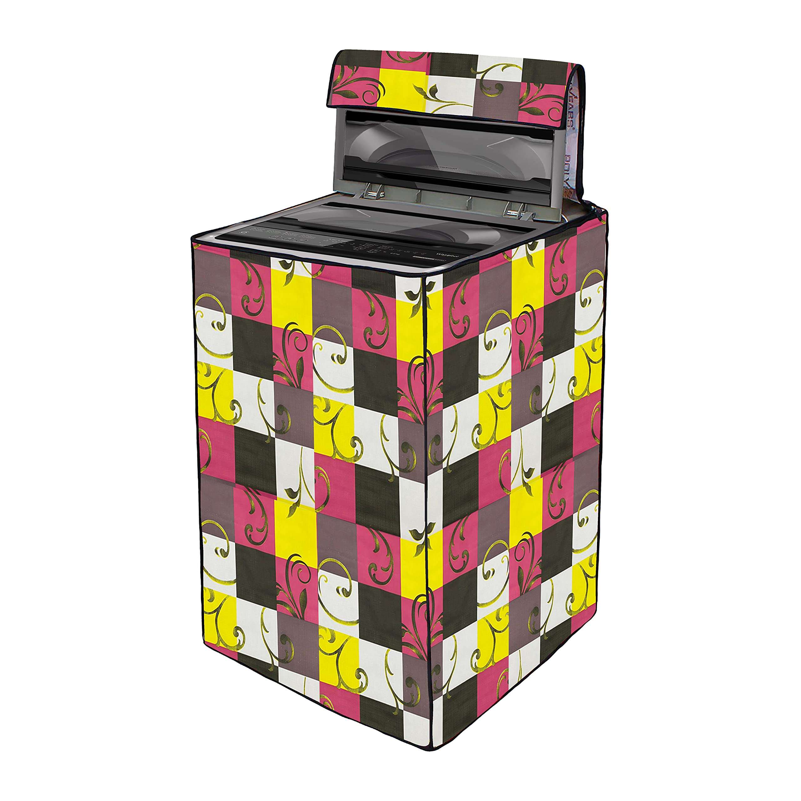 Wings Star Washing Machine Cover for Fully Automatic Top Load LG T72CMG22P 6.2Kg, KUM84