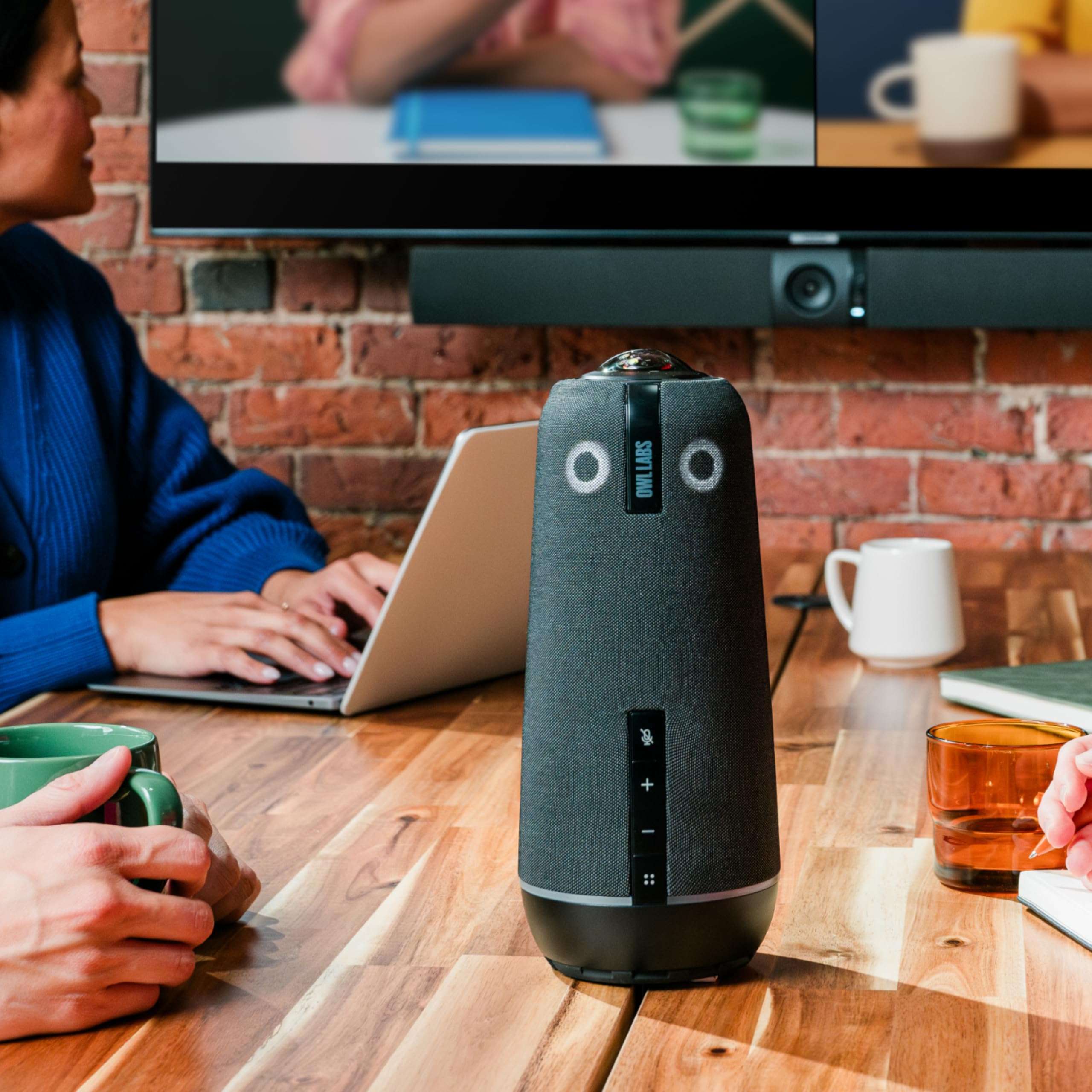 Meeting Owl 4+ 360-Degree, 4K Smart Video Conference Camera, Microphone, and Speaker (Automatic Speaker Focus, Smart Zooming, and Noise Equalizing) 3
