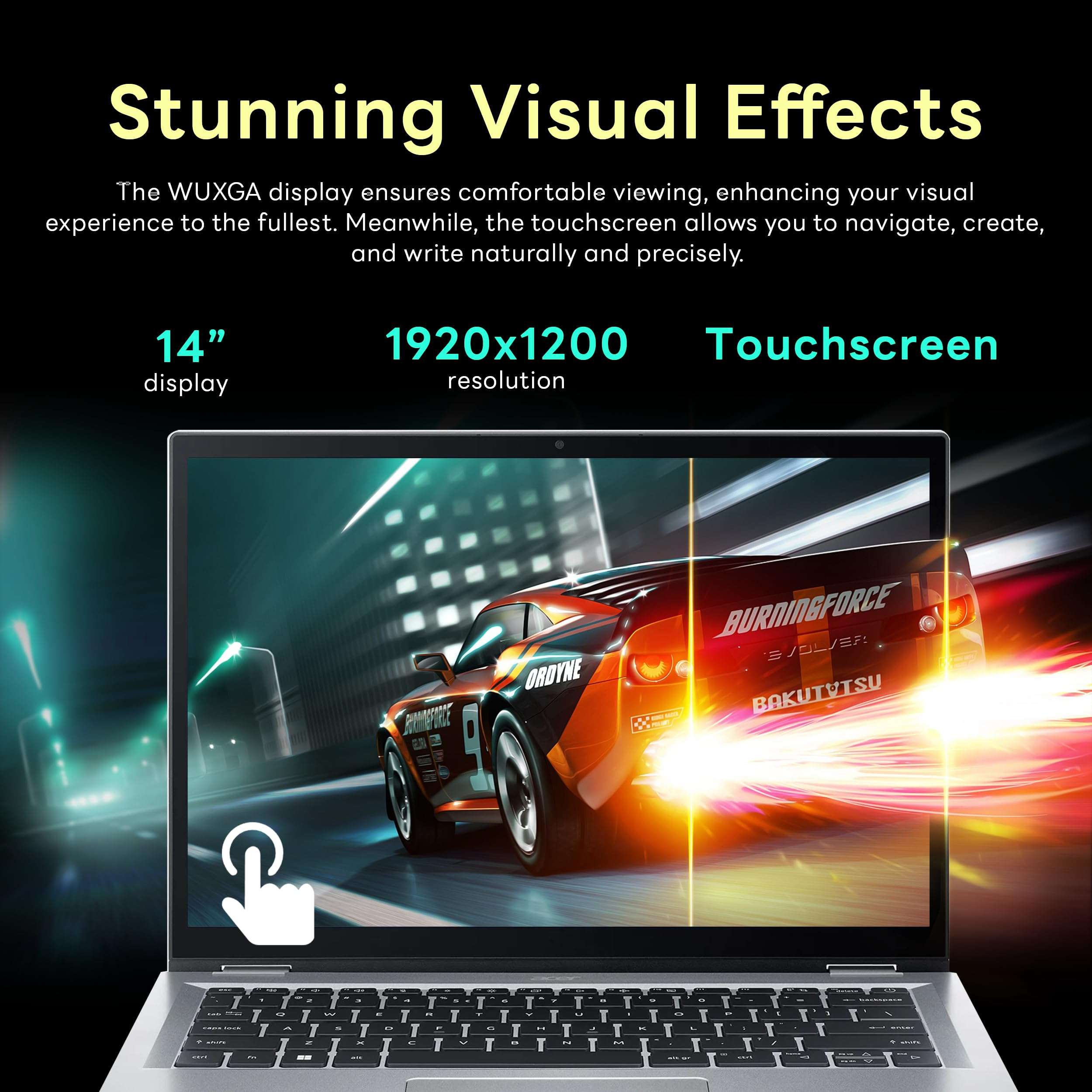 acer Aspire 3 Spin 14" 2-in-1 Laptop, WUXGA(1920 x 1200) IPS Touchscreen, Intel i3-N305, 8GB LPDDR5x, 416GB Storage(256GB SSD+160GB Docking Station Set), Wi-Fi 6, Webcam, Win 11 S, Silver 4