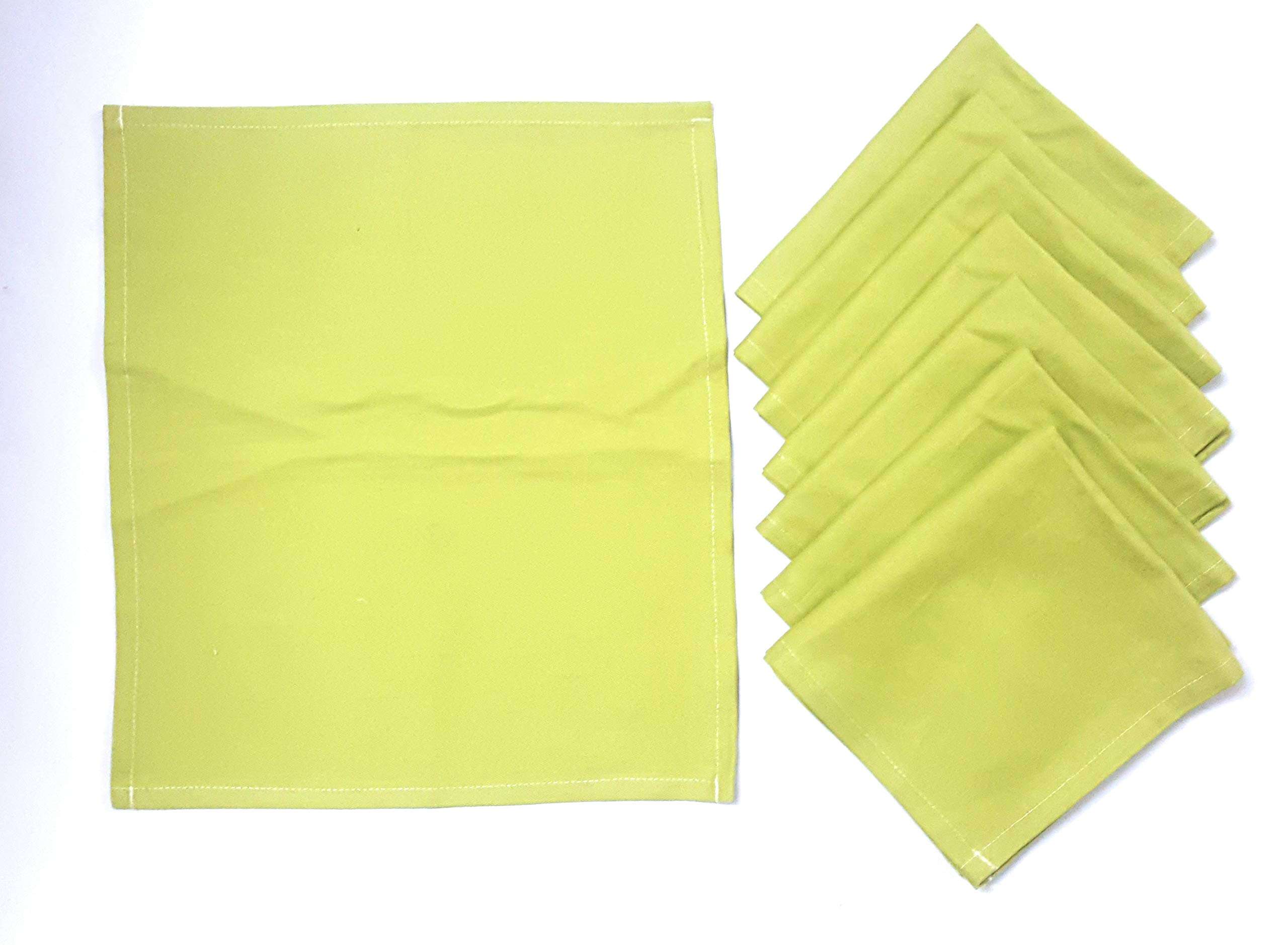 AMIRTHAMIL Assorted Kitchen Napkins Set of 6 FACE Towels Lunch Towels Multipurpose Towels 35CM X30CM Green 3