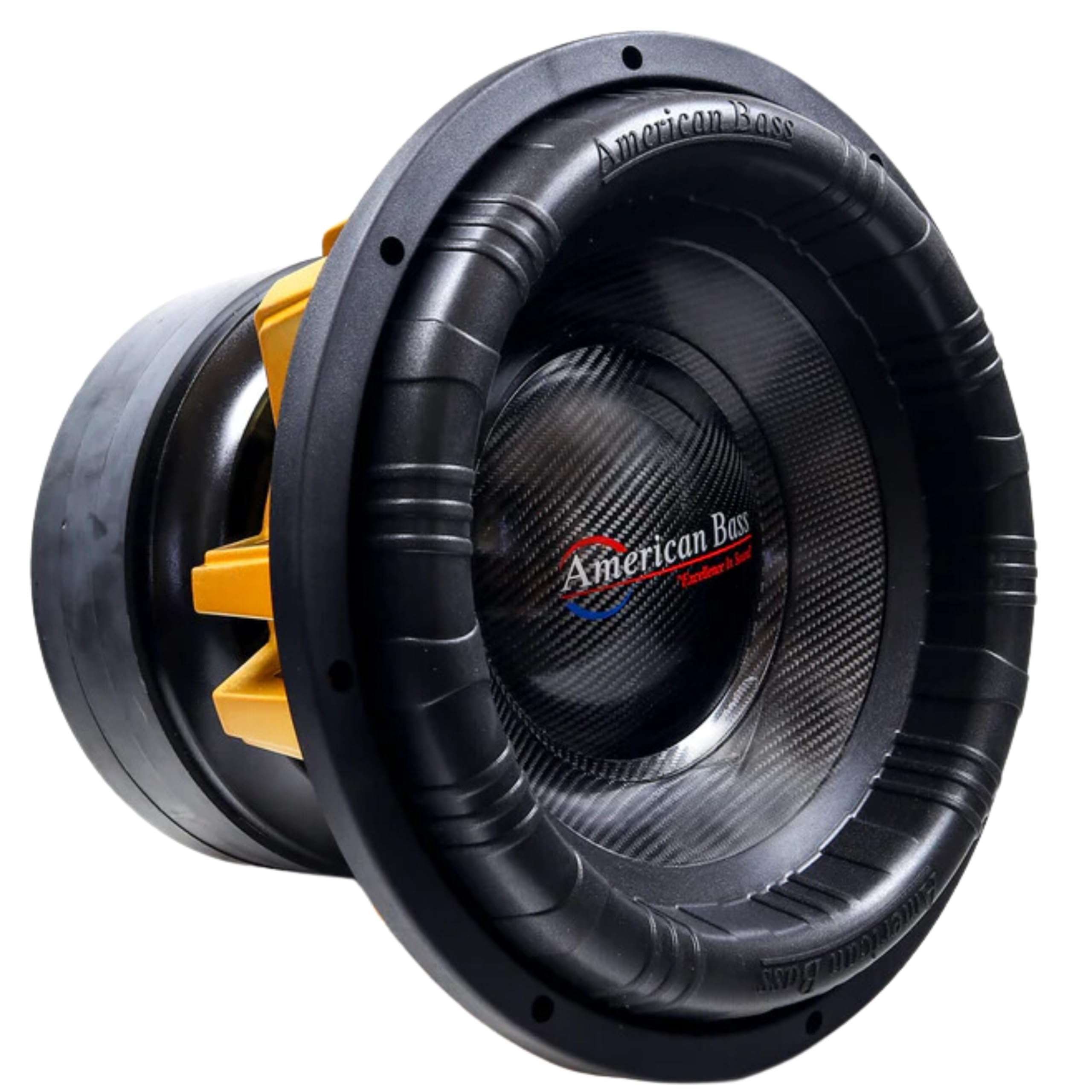 American Bass 12"" King Subwoofer 2 Ohm 15000 Watts 6500 watts RMS KING-12D2, orange 1