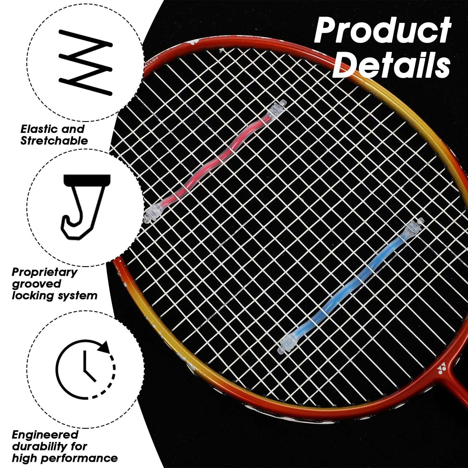 4 Pcs Tennis Racket Dampener, Tennis Sport Racket Shock Absorbers to Reduce Vibration, Racquet Vibration Accessories for Player Sports Favor 4