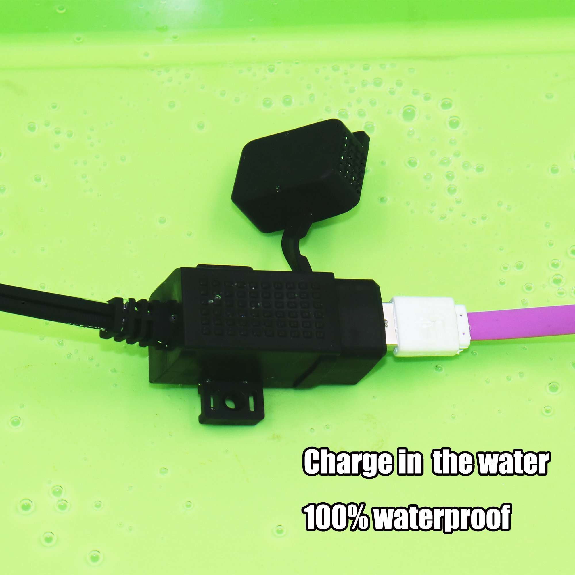 MOTOPOWER MP0609C 3.1Amp Waterproof Motorcycle Dual USB Charger Kit SAE to USB Adapter Cable Phone Tablet GPS Charger (SAE to Dual USB Adapter) 6