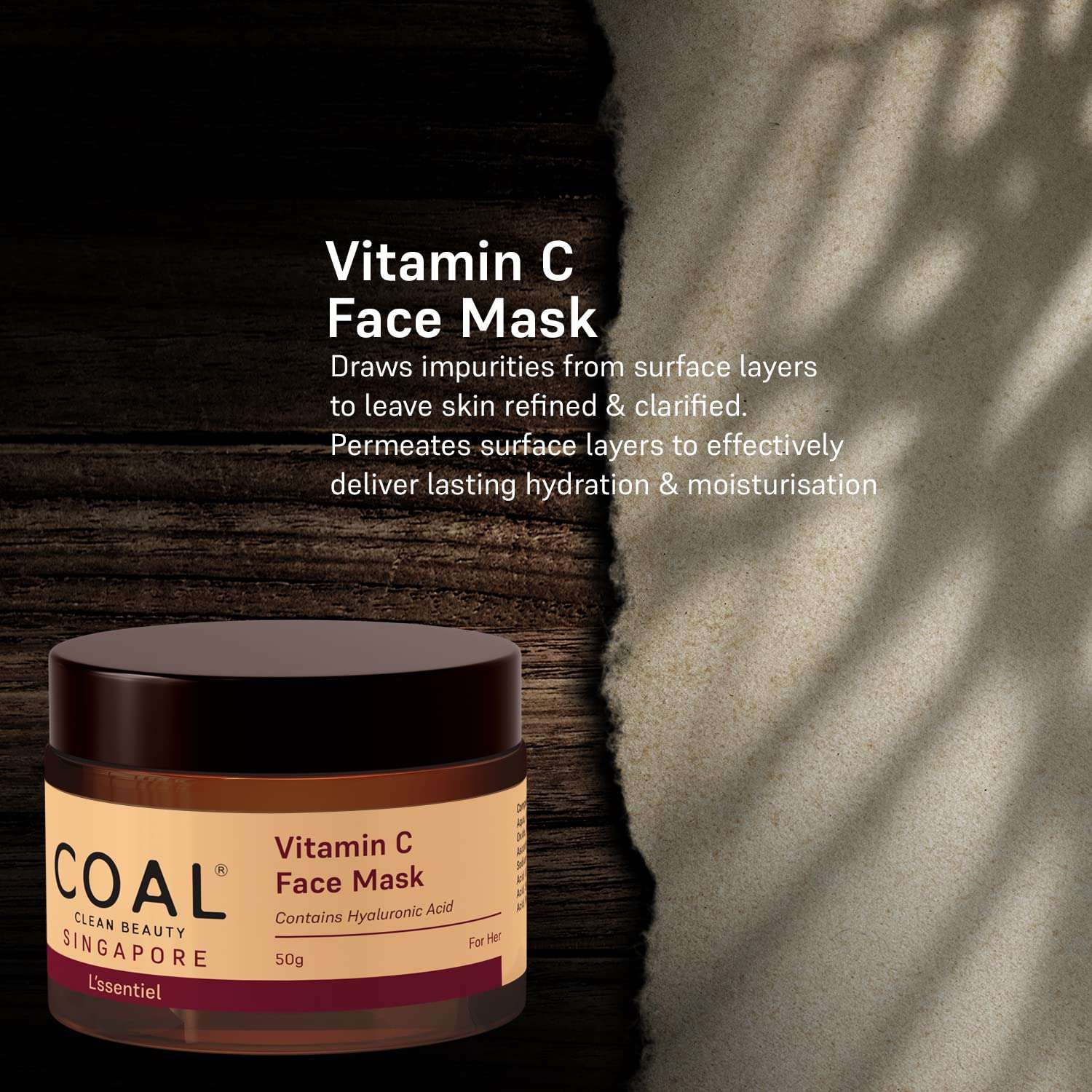 COAL Clean Beauty Vitamin C Face Mask | Vitamin C, Hyaluronic Acid, Mango Extract, Ginger Extract, Xanthan Gum | Hydrates, Cleans Pores, Glowing & Brightening Skin | Women | All Skin Types 4