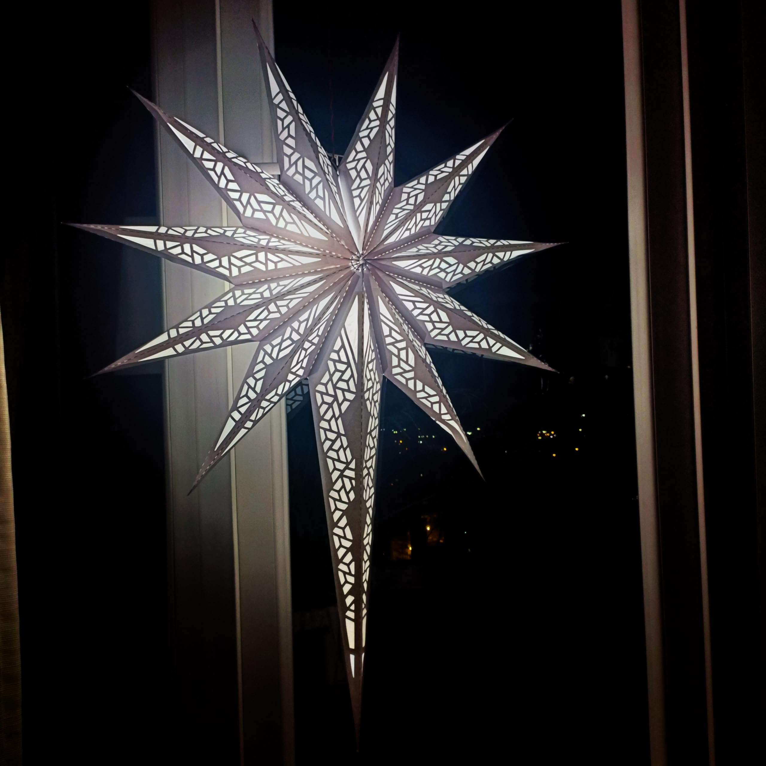 ALILA Big Hanging Star Lantern Lamp Shade Kandil Jhumar for Home Diwali Christmas Xmas Decor Living Room Balcony Decoration 4