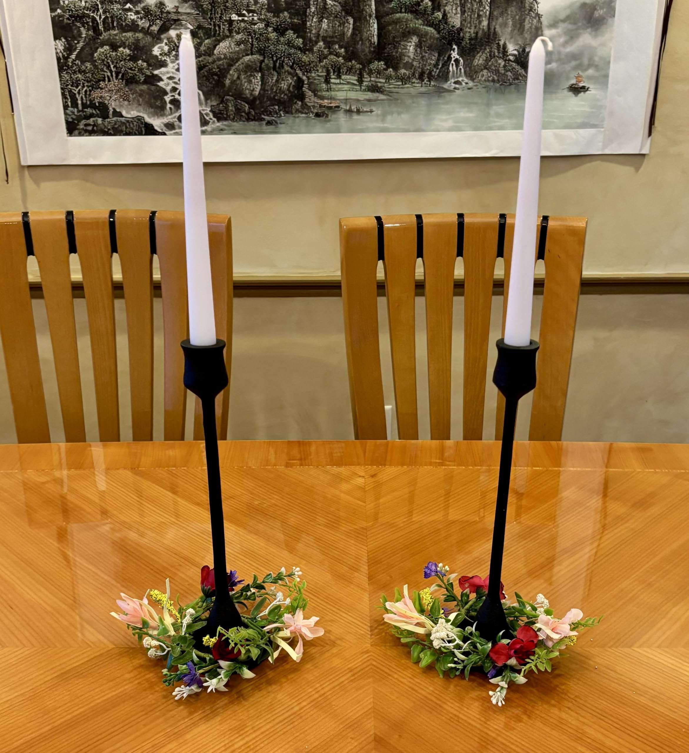 Worth Imports 2.25" Wild Artificial Multicolor Spring Flower Candle Ring, Napkin Ring Set of 4 6