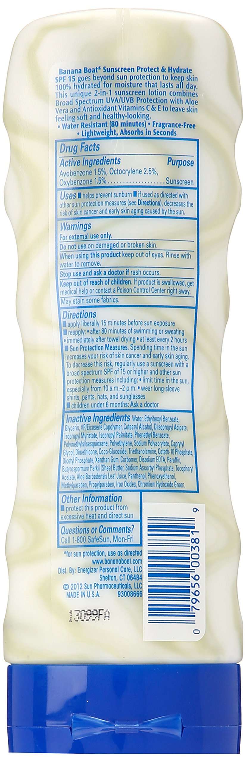 Banana Boat Protect And Hydrate Sunscreen Lotion Spf 15, 6 Ounce 3