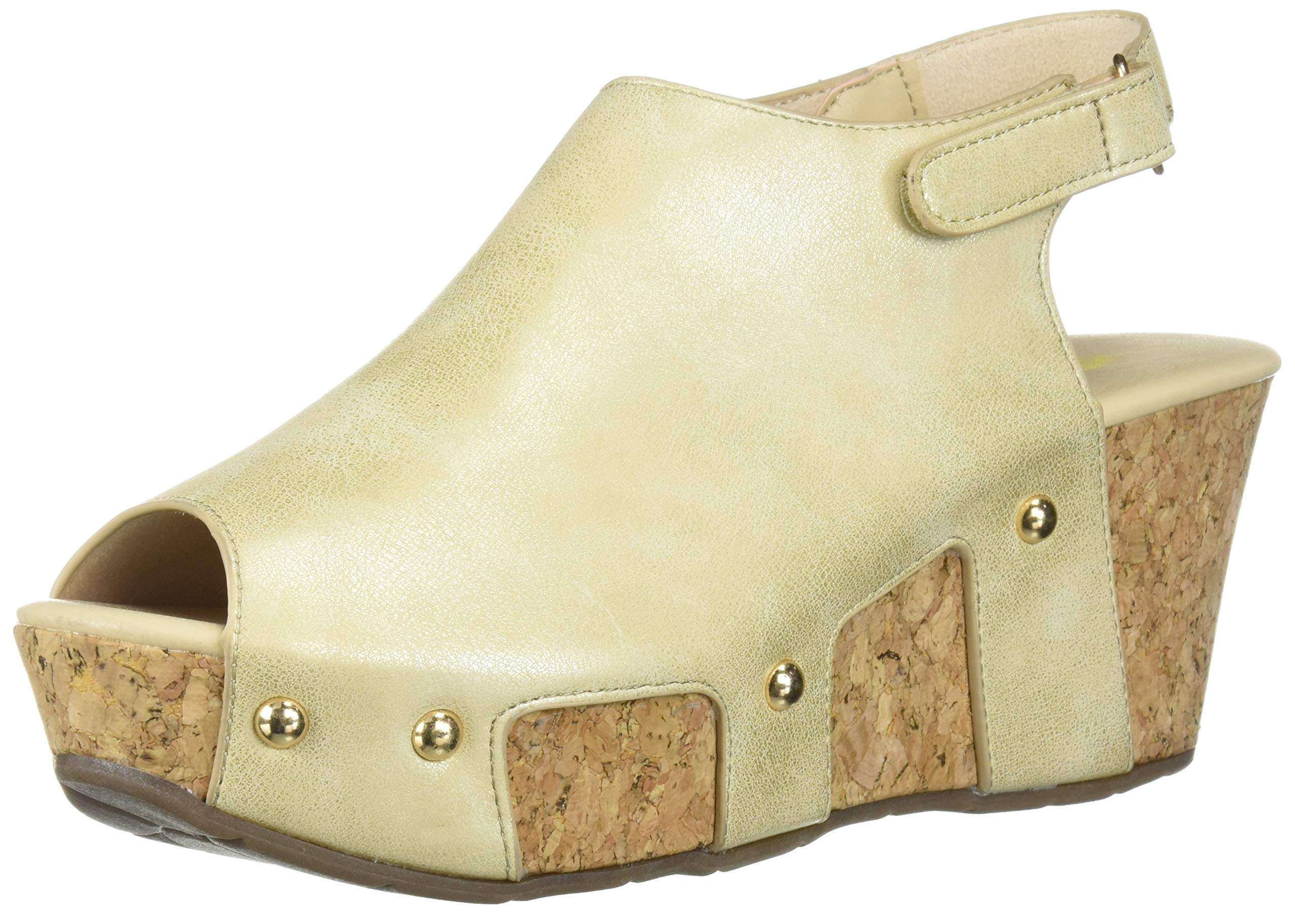 Volatile Women's Zuri Wedge Sandal, Gold, 7 M US