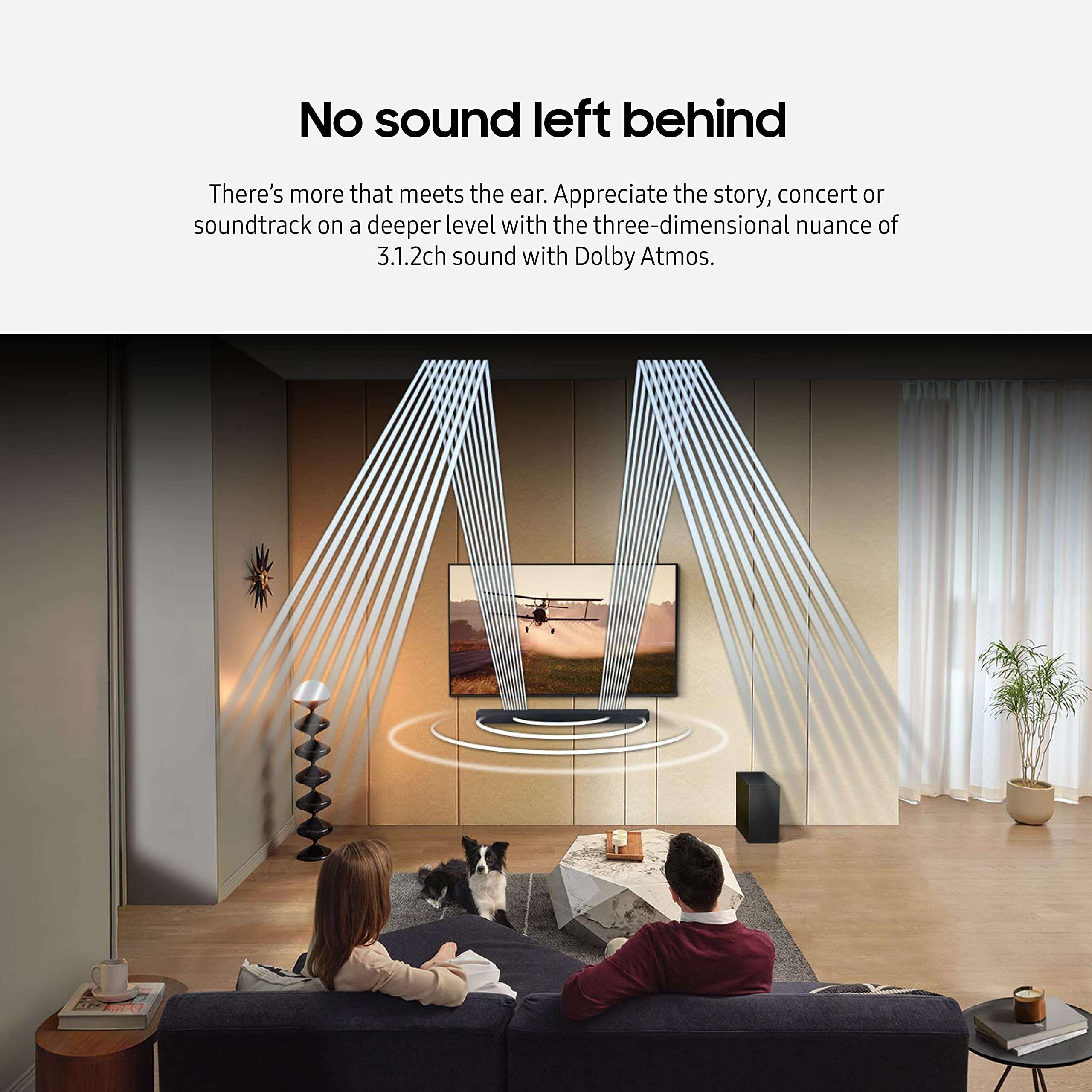 SAMSUNG HW-Q700C 3.1.2ch Soundbar w/Wireless Dolby Audio, Q-Symphony, SpaceFit Sound Pro, Adaptive Sound, Game Mode Pro, Airplay 2, Tap Sound, Chromecast and Alexa Built-in 3