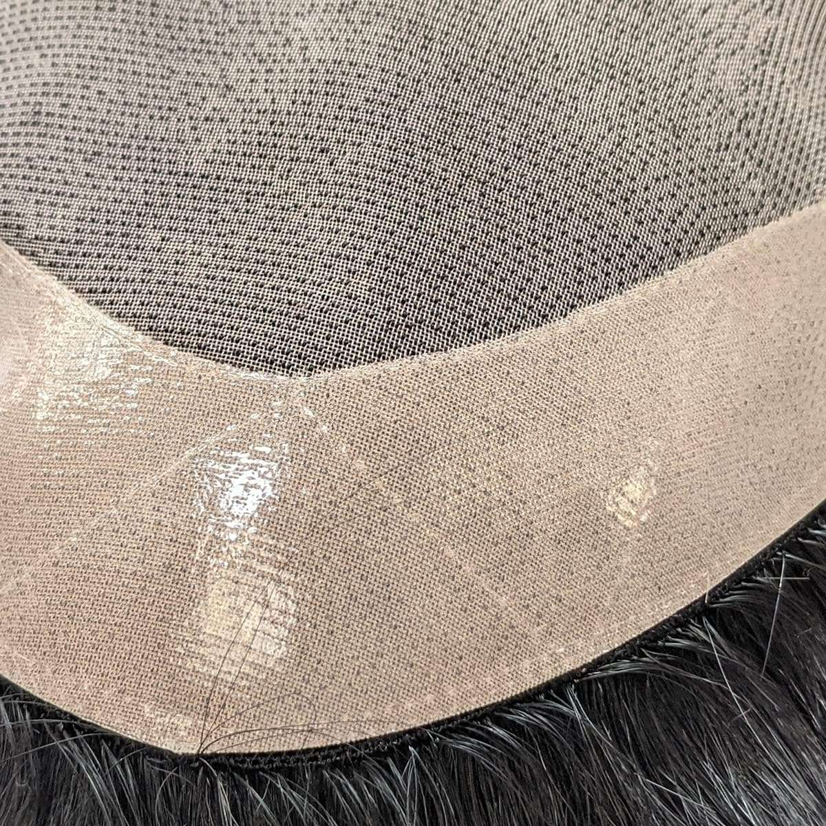 Majik Men Wig Natural Hair Patch For Men (Normal Monofilament) (10x8 Inch, Black), 100 Gram, Pack Of 1 5