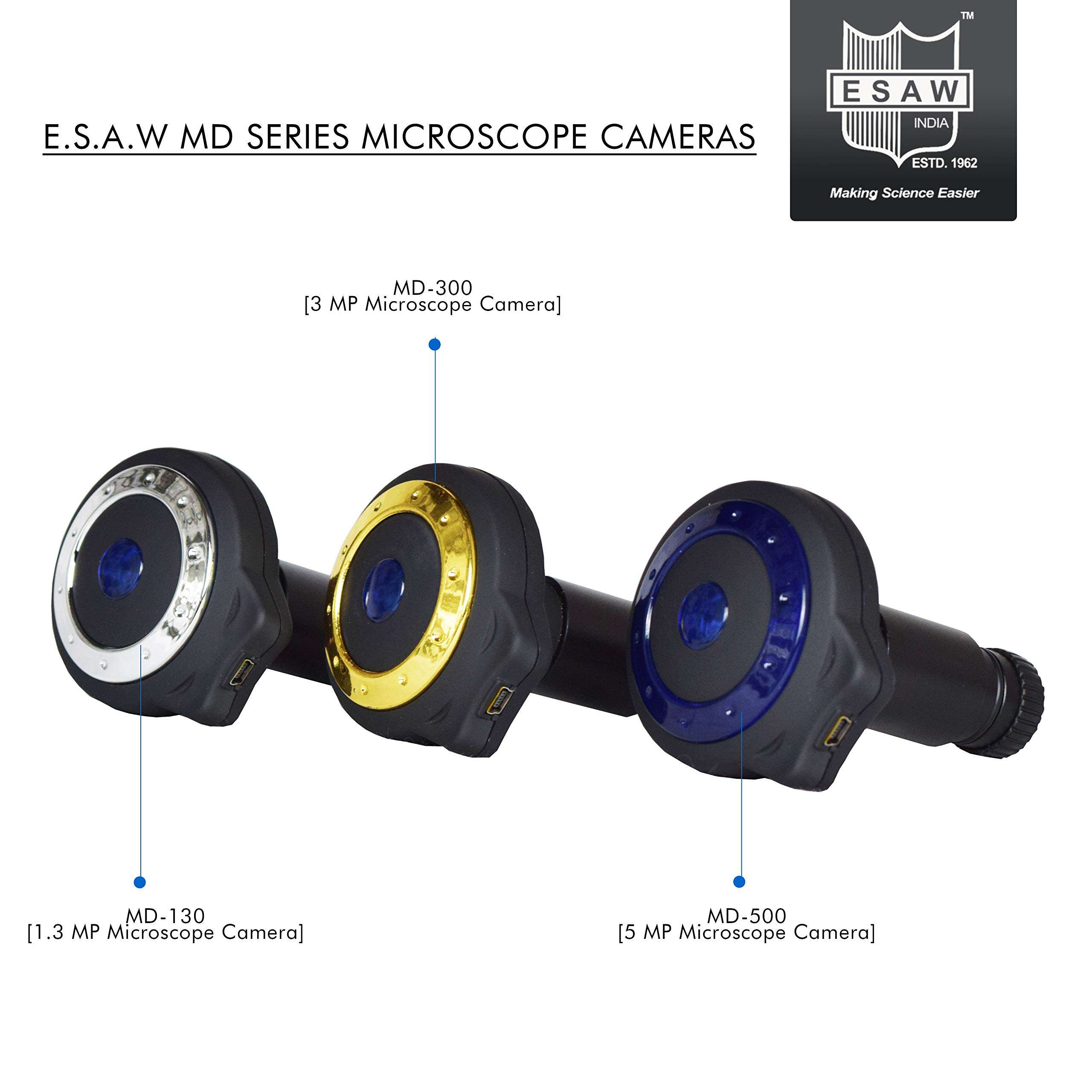E S A W MD-500 5.0 MP Microscope Camera with Software [USB-2.0 Works on Every Type of Windows] 6