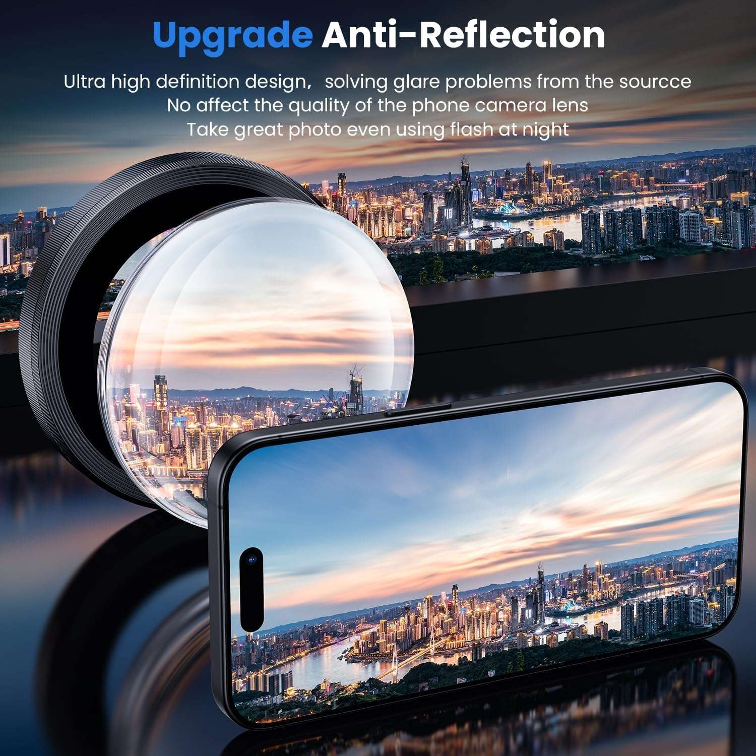 CASENED Camera Lens Protector for iPhone 16 Pro/iPhone 16 Pro Max - Alloy Metal Ring with Tempered Glass - Scratch Resistant, Easy Installation 4