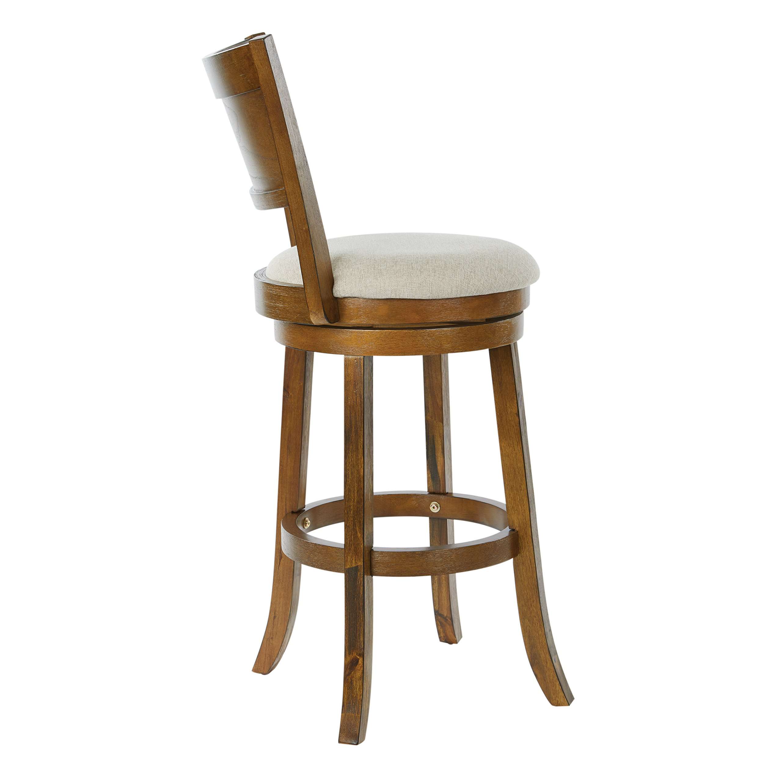 OSP Home Furnishings Stool Burnt Brown 3