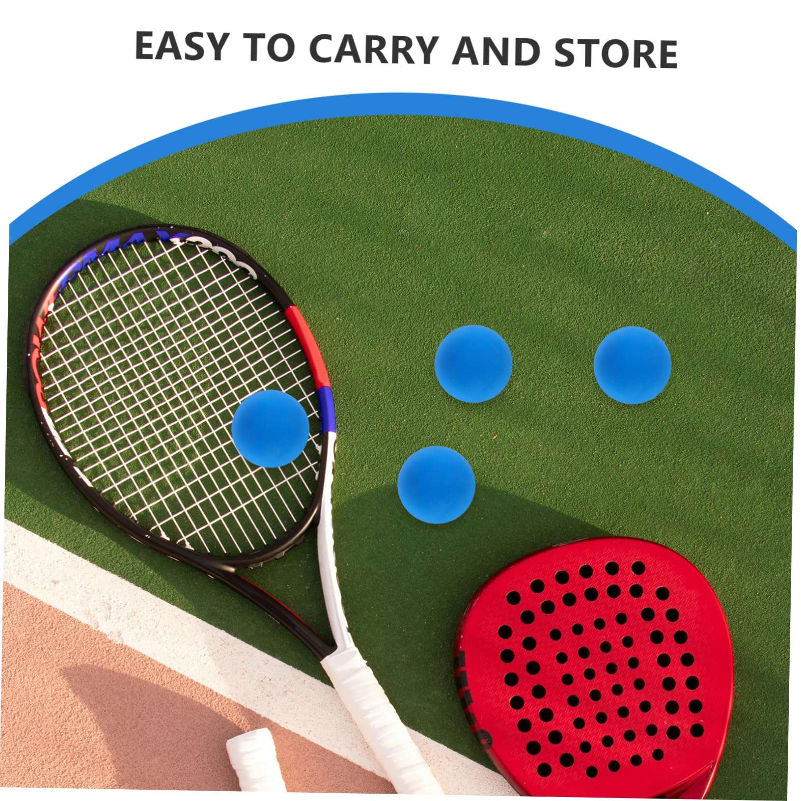 FAVOMOTO High-Bouncing Squash Training Balls Set of 4 for Reaction Training Group Games 4