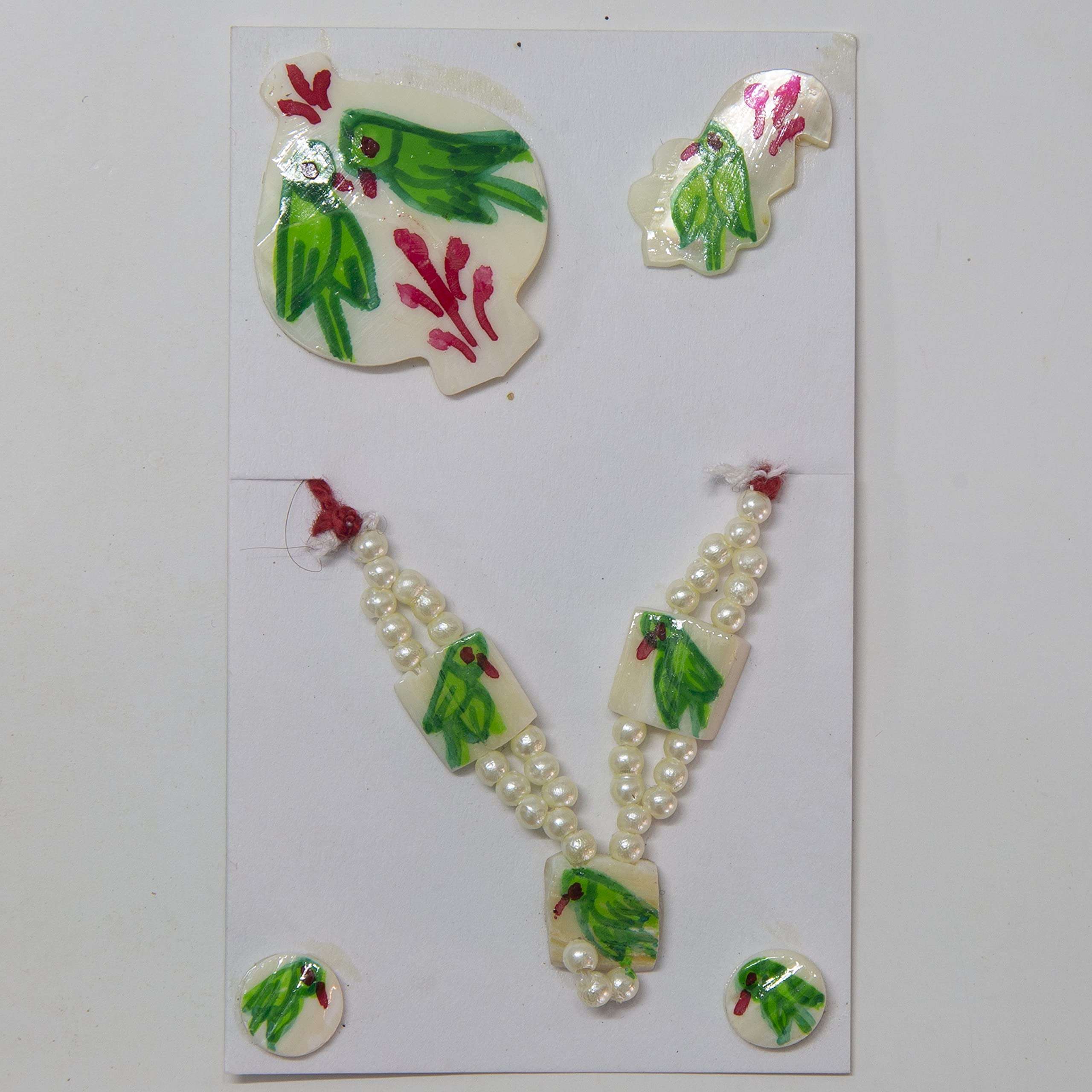 SHREEJI SHRINGAR Mala Set Including Kundal, Mukut and Shishful for All Swaroops of Krishna / .Laddu Gopal Accessories - Shreeji Shringar 2