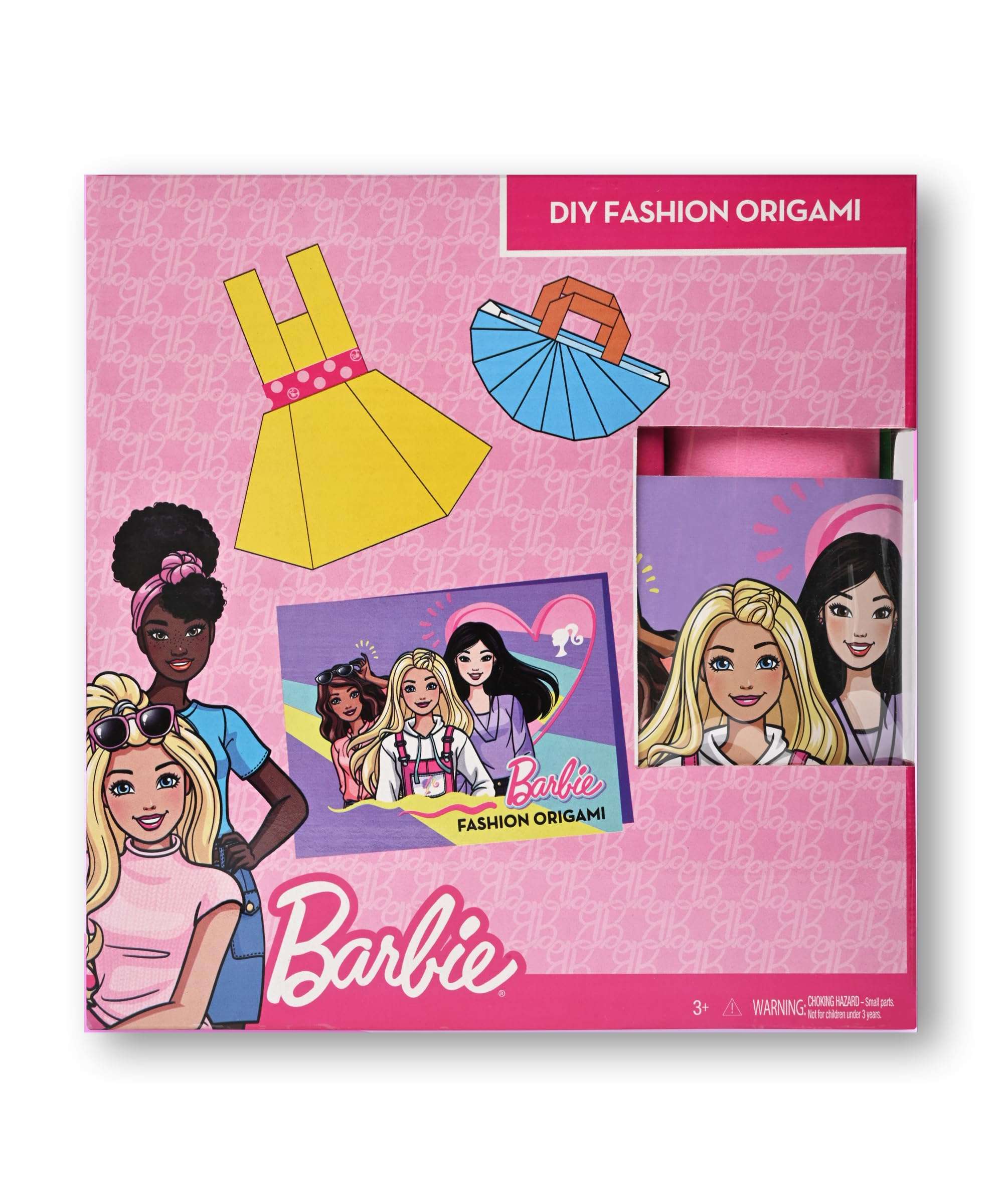 Barbie PPI-BDIY-002 Origami Craft Kit DIY Paper Folding Set for Kids & Girls, Creative Activity Book with Barbie Designs, Ideal for Ages 6–12, Fun & Educational Crafting Experience