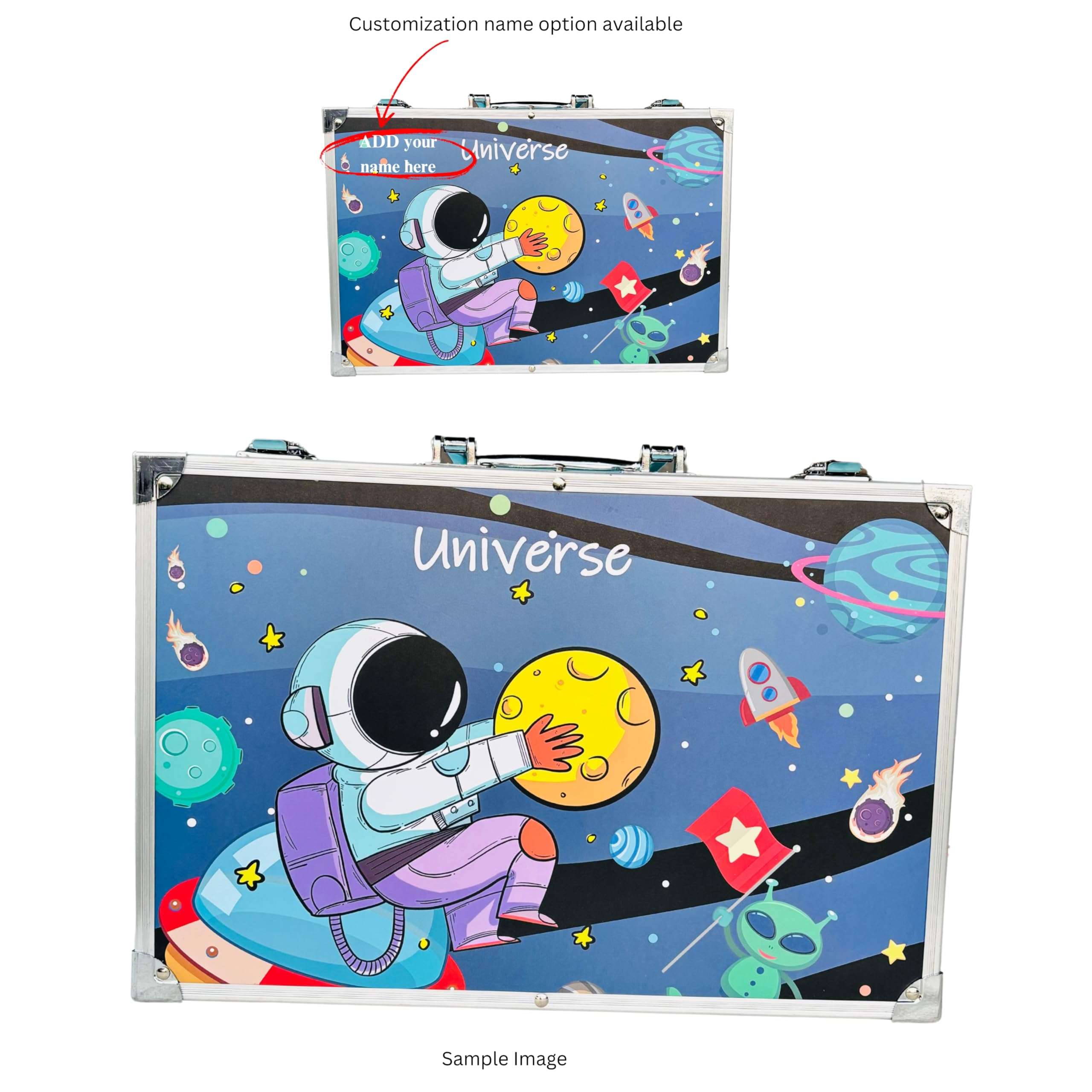 Kitchen Bloom Customized Color Kit Art Set for Kids, 145 Pieces Drawing Kit with Colour Pencils, Oil Pastels, Paint Brushes, Water Colours, Marker Pens, Color Set for Kids 5