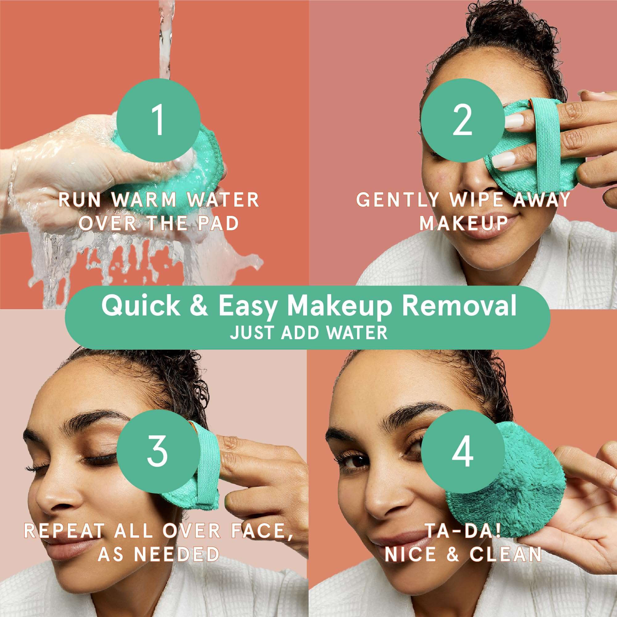 Cleanlogic Exfolaiting Face & Body Scrubber Combo Kit – 9 Facial Sponges + 3 Large Body Exfoliators, Sensitive Skin-Friendly, Makeup Removal & Smoothing, Assorted Colors 5