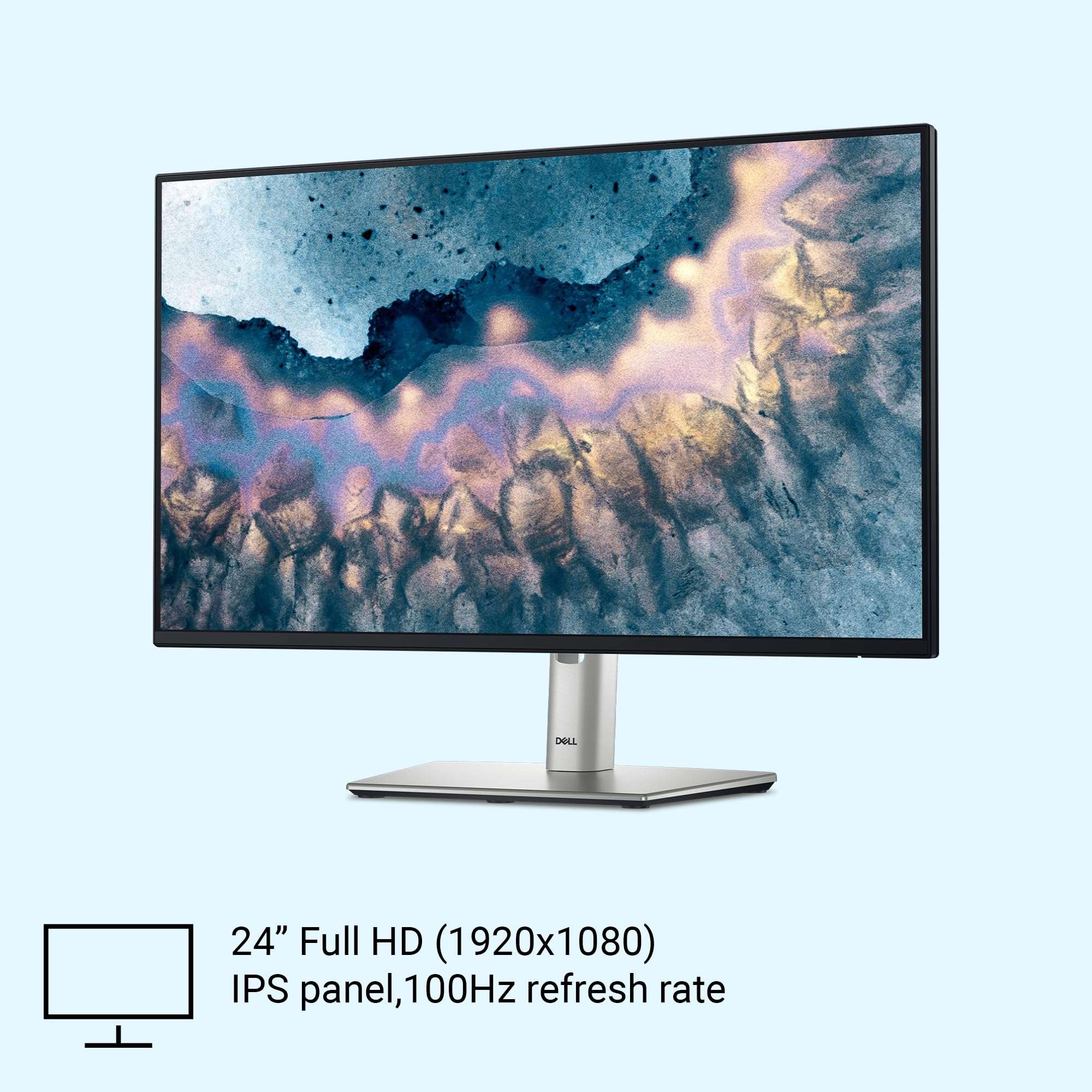 Dell 24 inch P2425H Monitor IPS FHD|100Hz| 99% sRGB | 250 cd/m2 (Typical) 5ms| 1500:1 Contrast Ratio| 5X USB 3.2 Gen1 1x HDMI 1.4 1xDP 1xVGA| Height Tilt Swivel Pivot |USB-C Downstream | Flicker Free 3