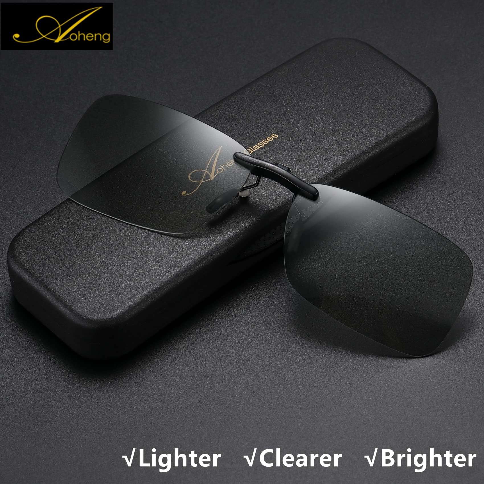 AoHeng Cinema 3D Clip on Glasses for RealD IMAX 3D Movie,Lighter,Clearer,Brighter(2Pack) 2