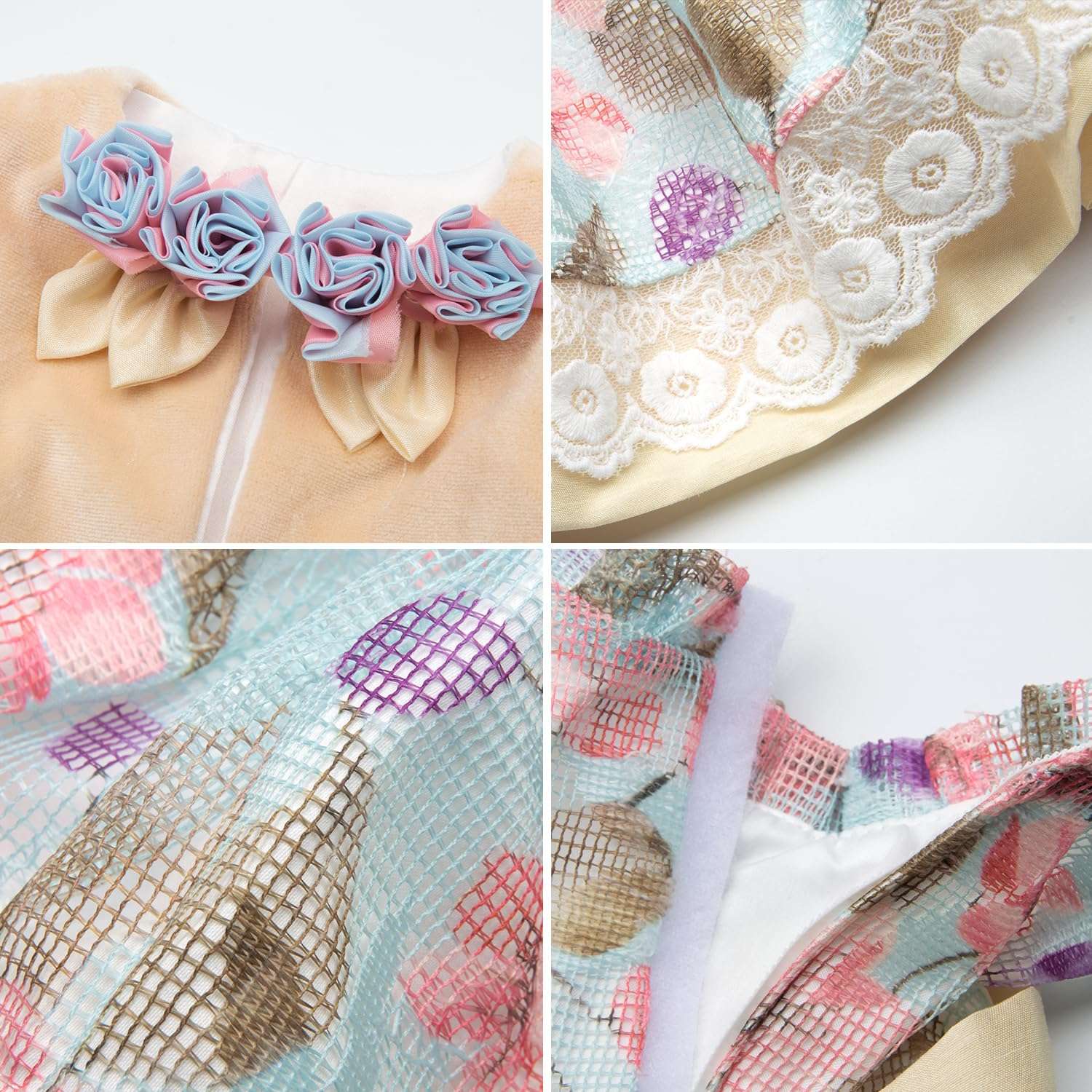 Babyfere Reborn Baby Doll Clothes 22 Inch 4 Pcs Outfits Accessories for 20-22 Inch Reborn Newborn Dolls Baby Girl Clothes 4