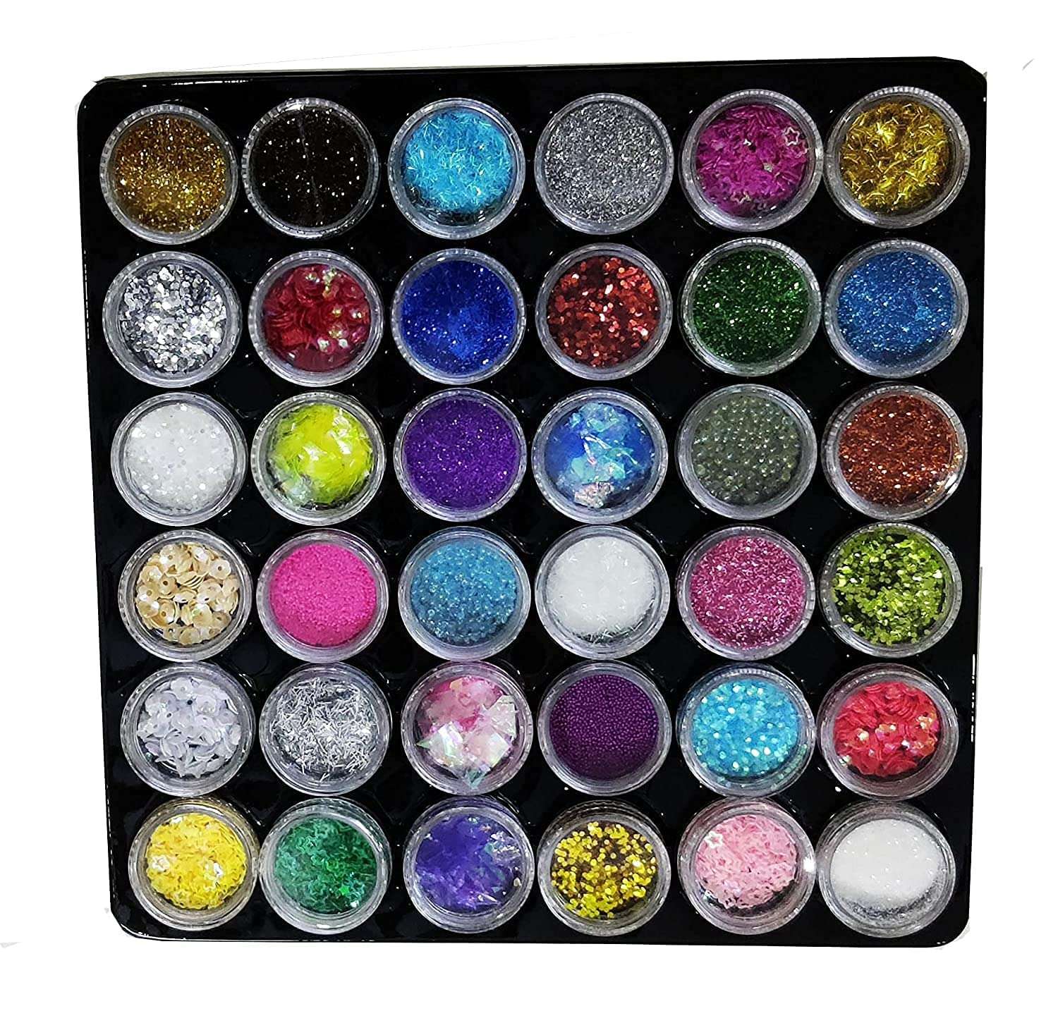 Urban SS Colorful Sparkles Nail Fabulous Art Glitter Powder (Multicolour) 1