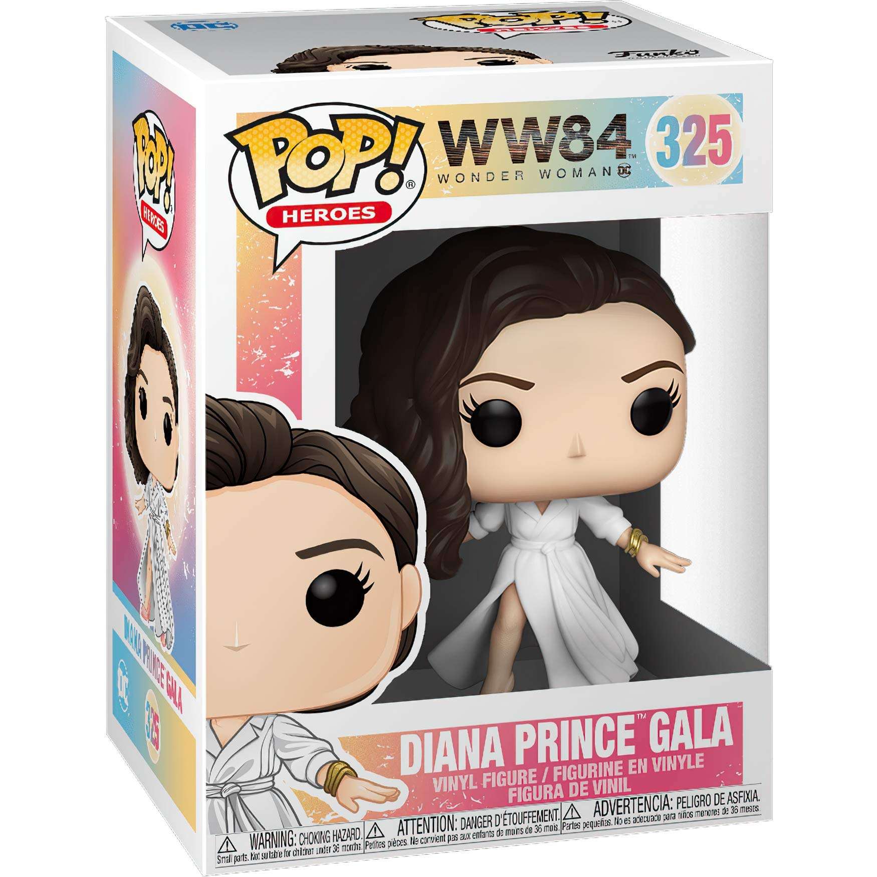 Diana Prince Gala: Funk o Pop! Heroes Vinyl Figure Bundle with 1 Compatible 'ToysDiva' Graphic Protector (325-46664 - B) 4