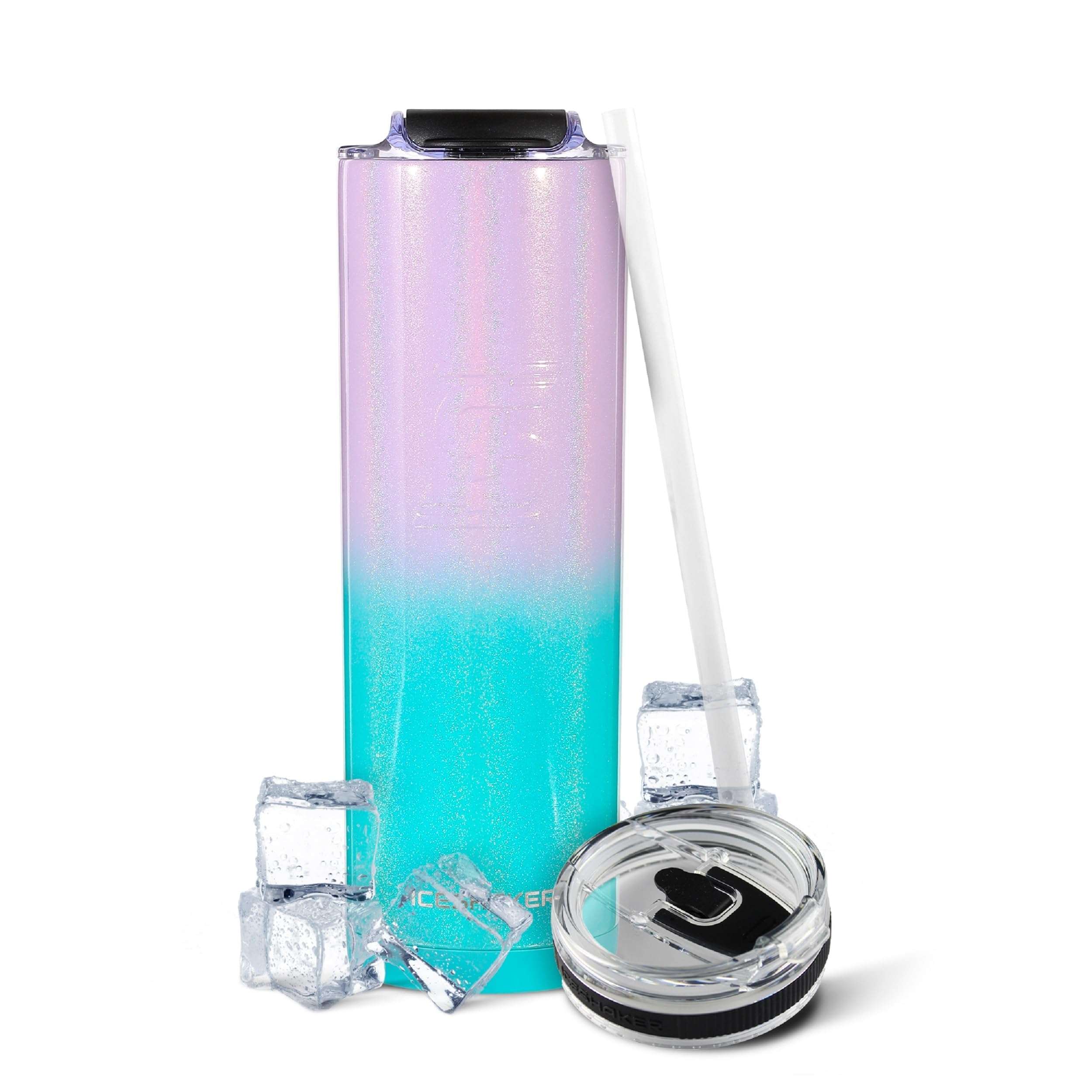 Ice Shaker Insulated Stainless Steel Tumbler | 20 oz, Mermaid | 24+ Hours Cold & 6+ Hours Hot | Removable Straw and Drink Spout | Odor-Free Tumbler Cup Water, Coffee, Tea, Smoothies, Cocktails 1