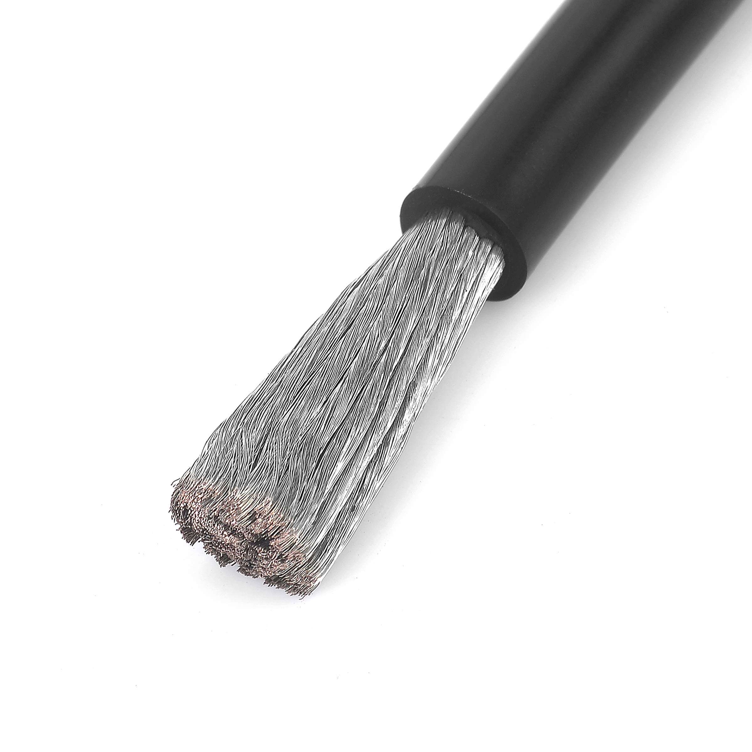 Jtron 20 inch Cables 8 AWG(10-6) Gauge Red + Black Pure Copper Battery Inverter Cables Solar, RV, Car, Boat in Lugs Used for Battery Switch(Available Current 100A) 4