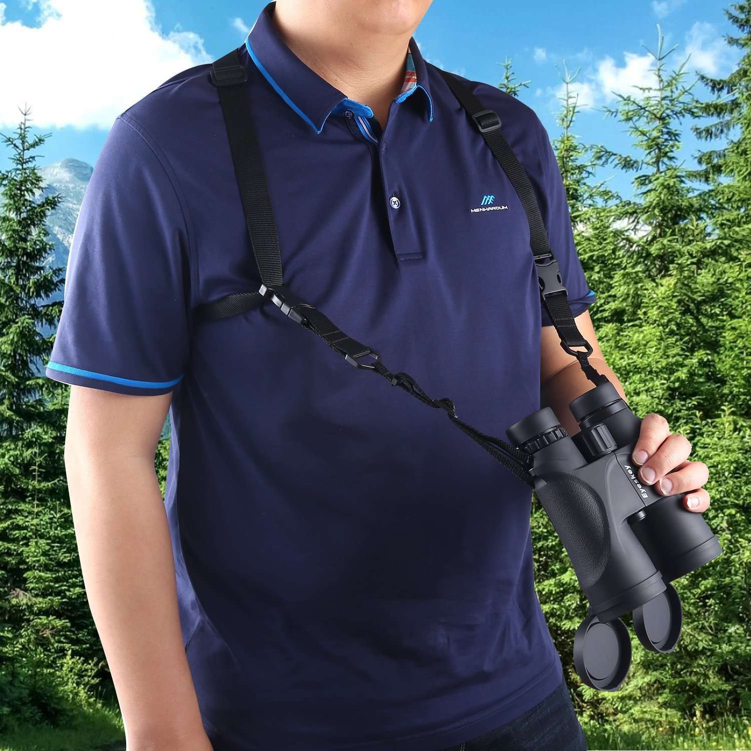 Eyeskey Universal Binoculars Harness Strap - Quick Release, One Size Fits All Bino Strap Perfect Partner for Binoculars, Cameras and Rangefinders 4