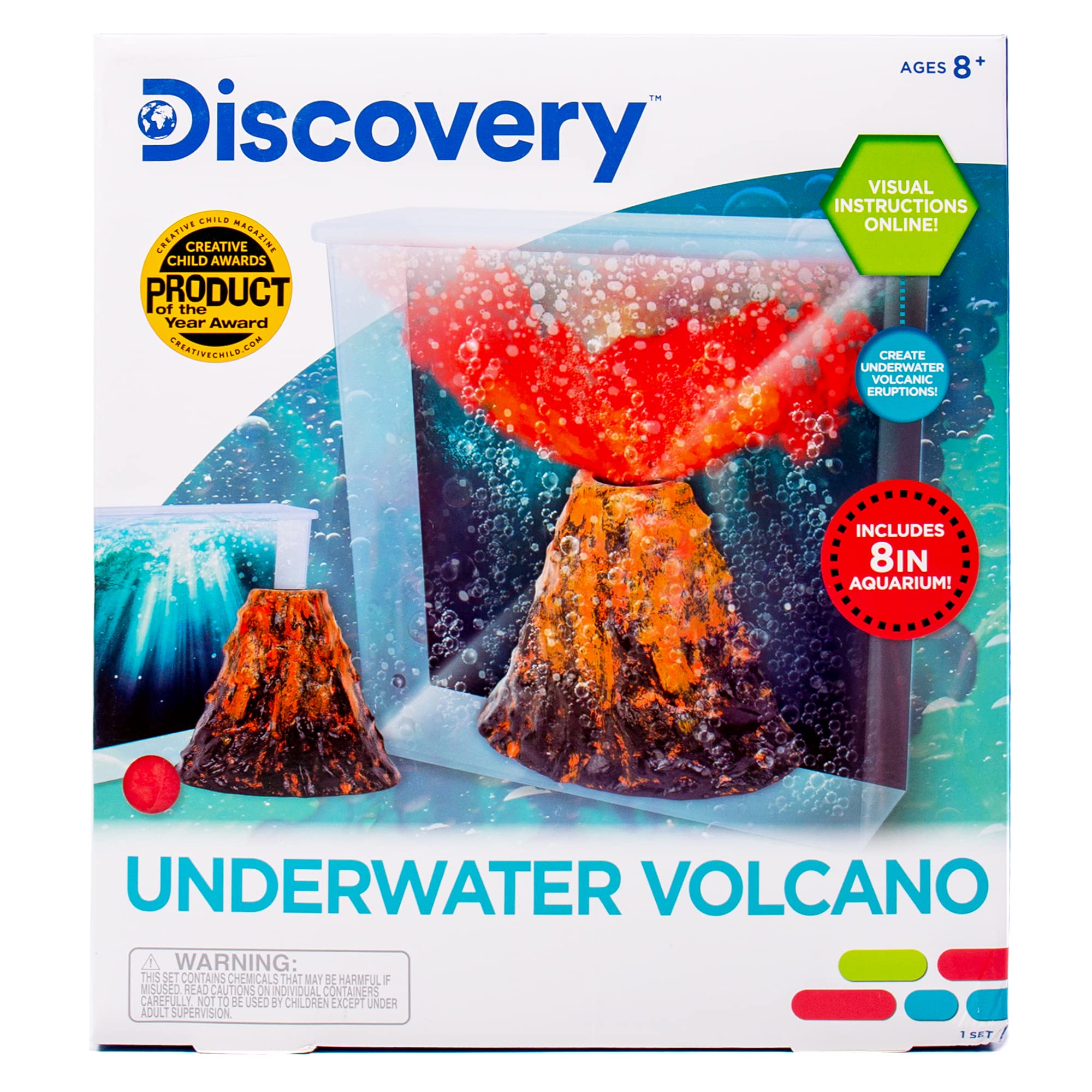 Discovery Under Water Volcano Eruption - Lava Eruption Experiment – DIY Volcano - STEM Science Kit for Kids Ages 8 And Up
