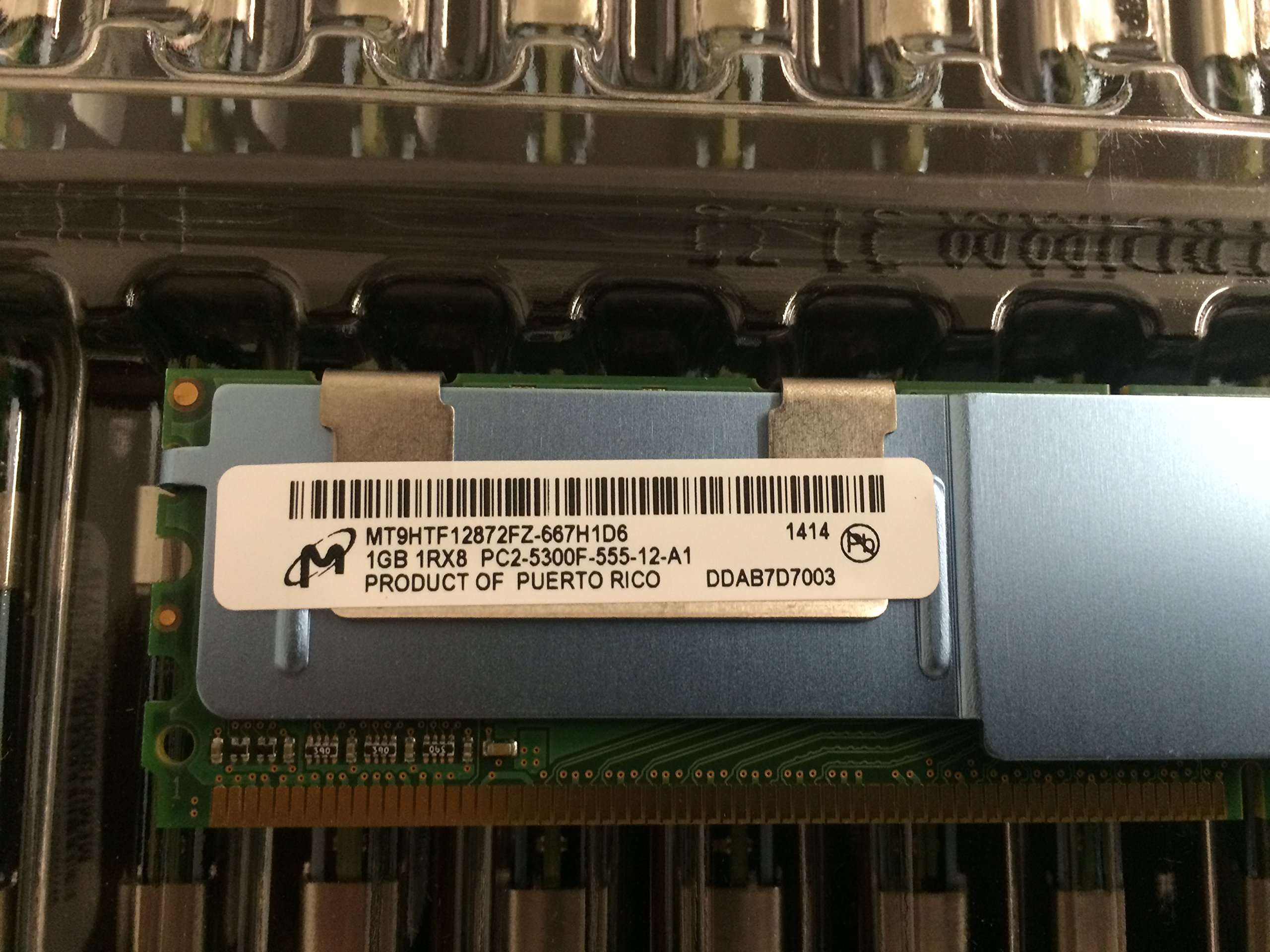 Supermicro Certified MEM-DR210L-CL02-FB6 Micron Memory - 1GB DDR2-667 FB-DIMM LP PB-FREE 3
