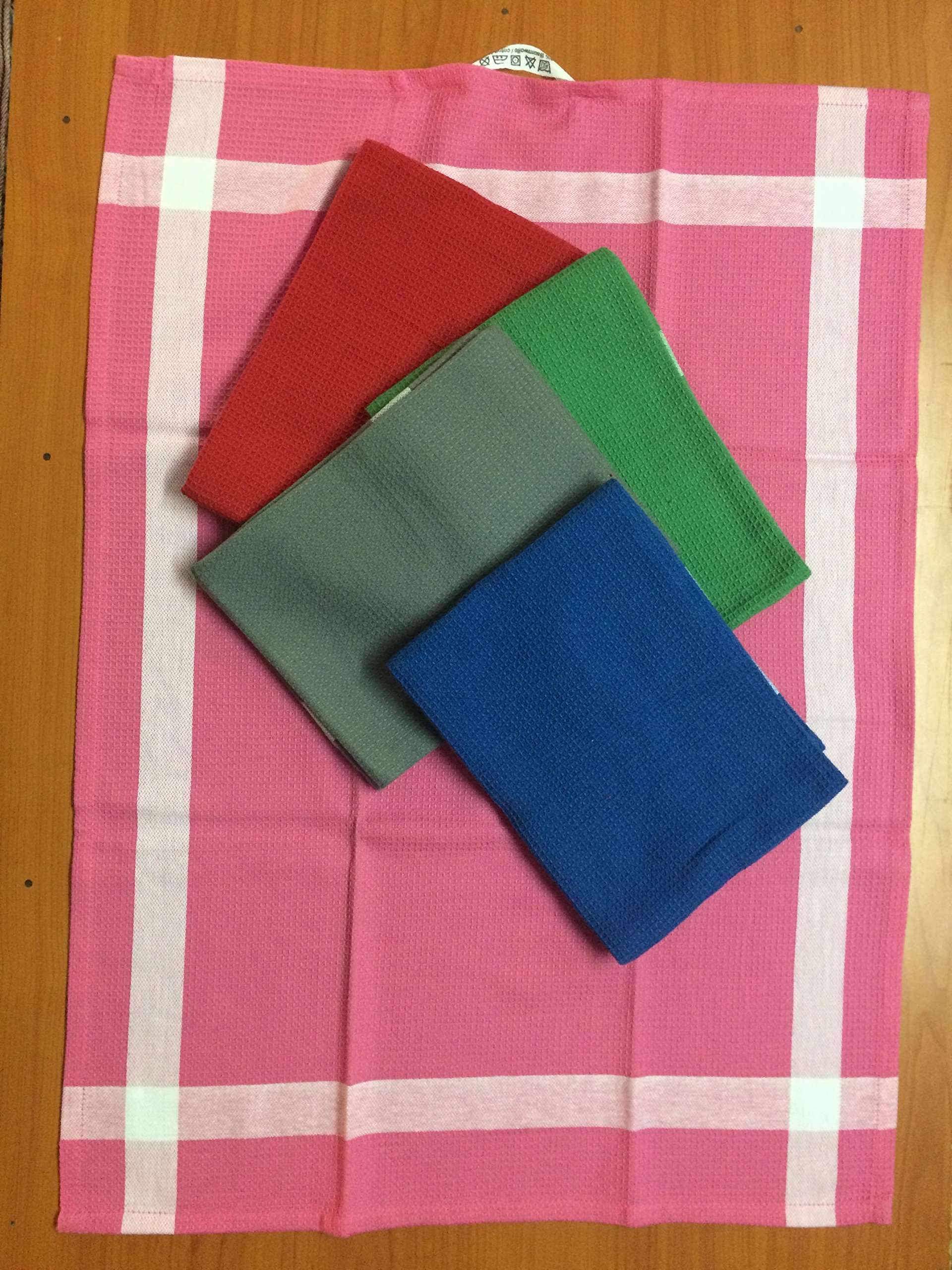 Madras Collections Hand Towels Face Towels Kitchen Towels 100% Cotton 20 x 28 Inches (Multi Colour 2) 3