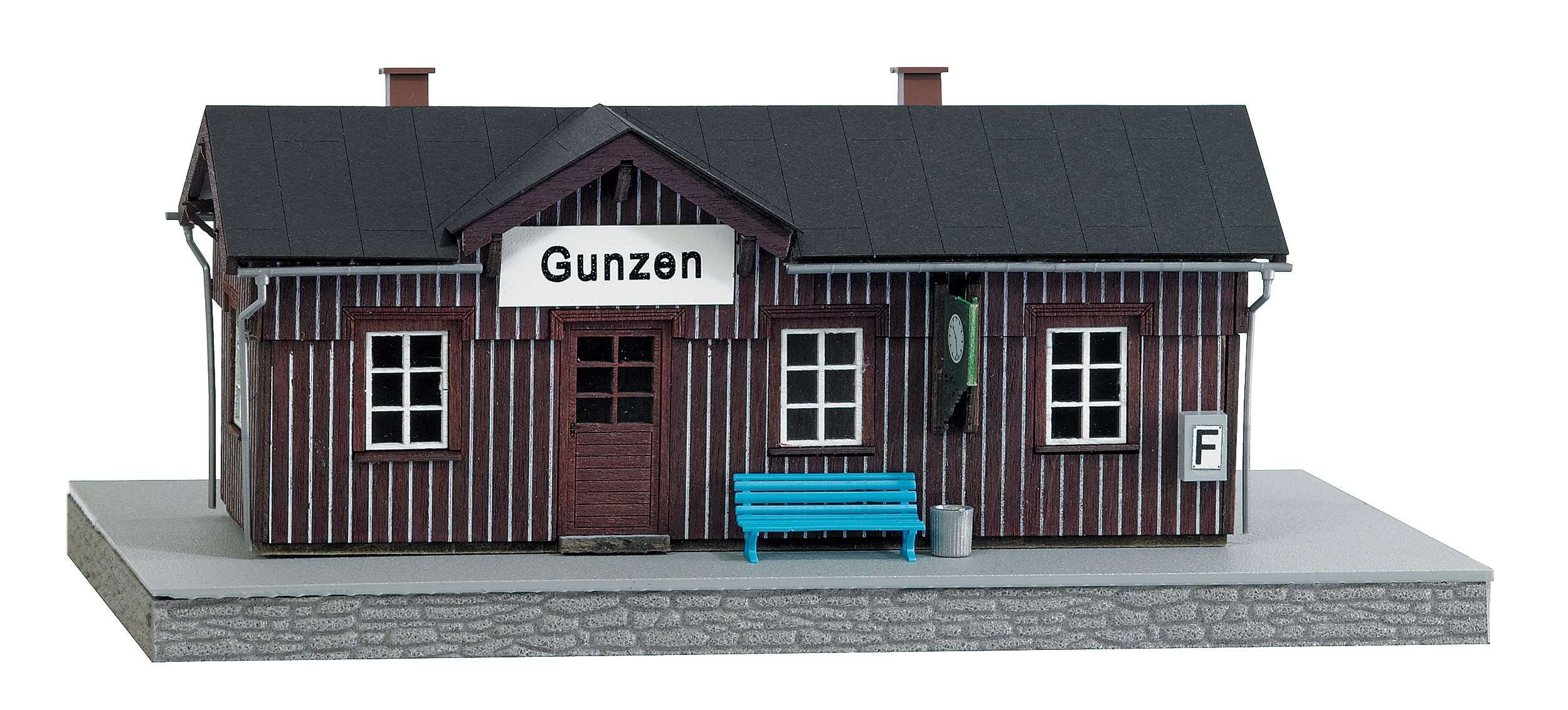 Busch 1462 Train Station Gunzen HO Structure Scale Model Structure 1
