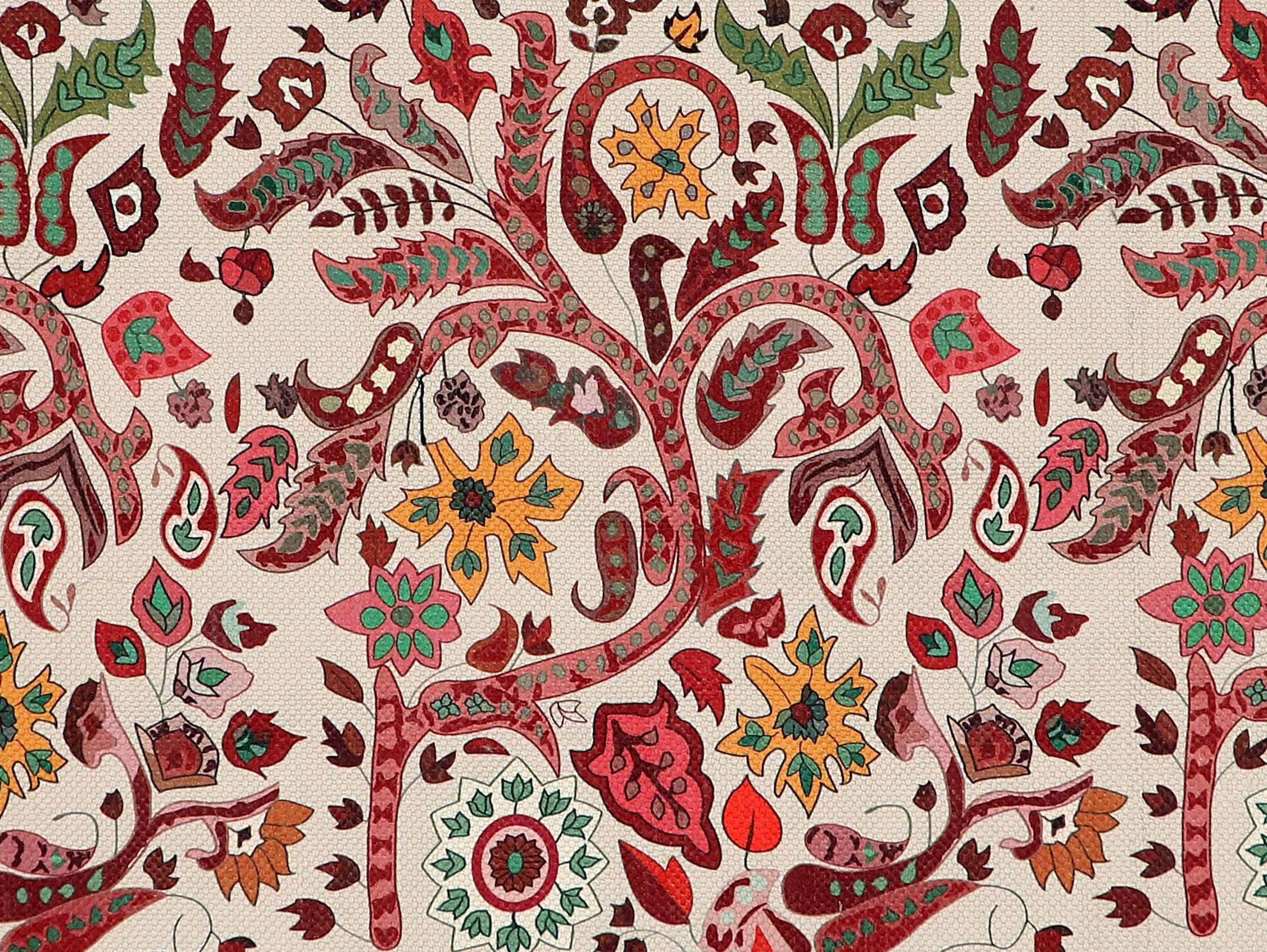 FABANE Handmade Printed Chindi Floor Rectangular Dhurrie/Rugs/Carpet For Living Room/Bedroom/Drawing Room/Hall Home Decor (2 Feet X 3 Feet, Multicolor) 3